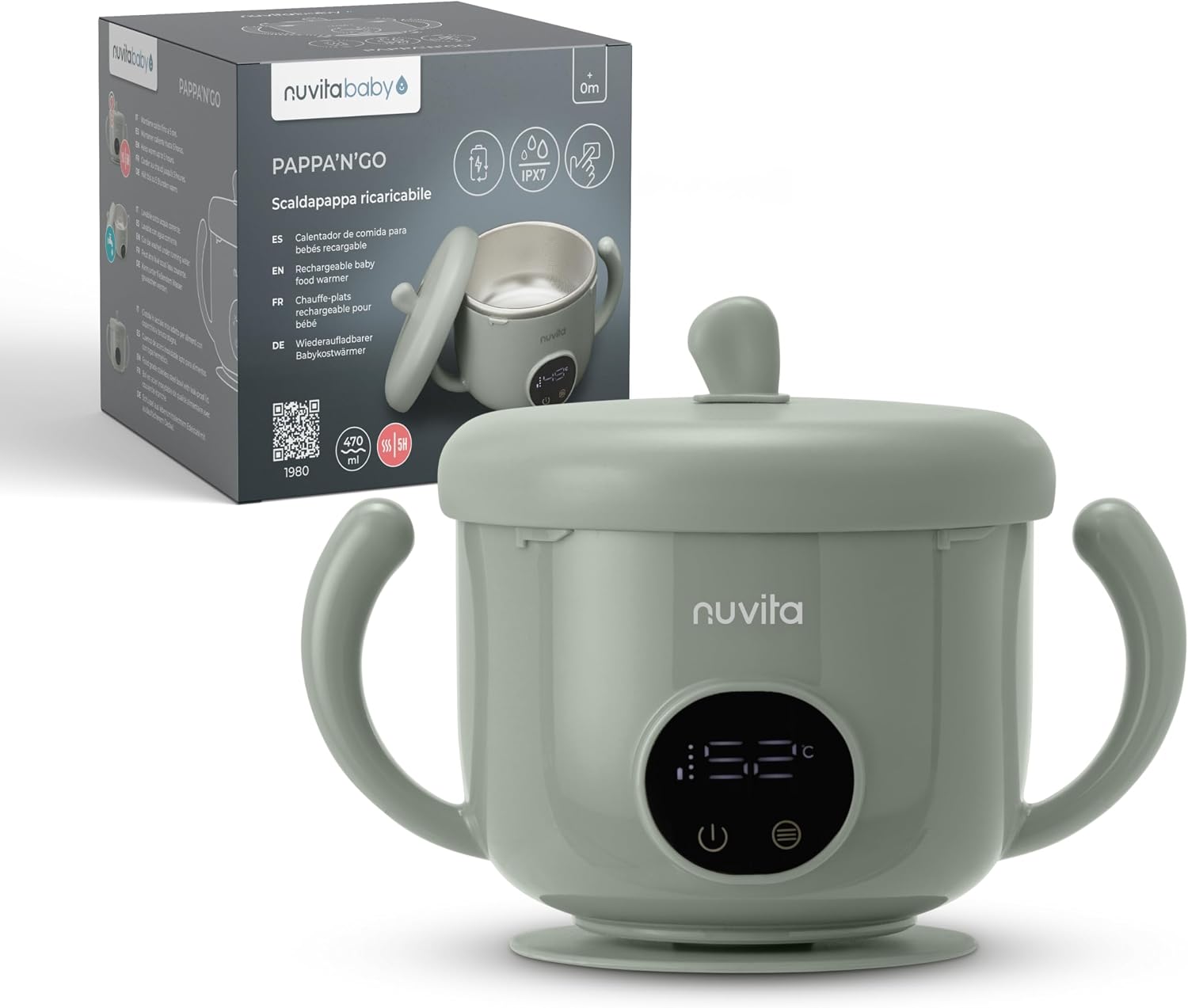 Detalle de Nuvita 1980 scaldavivande portatile 470 ml