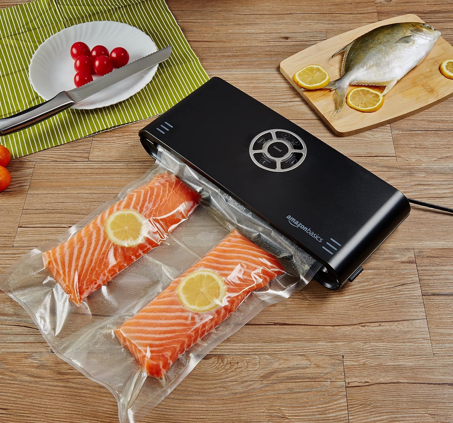 Thumbnail 6 de Amazon Basics Rotoli sottovuoto per alimenti – 2 rotoli da 30 cm x 600 cm, riutilizzabili