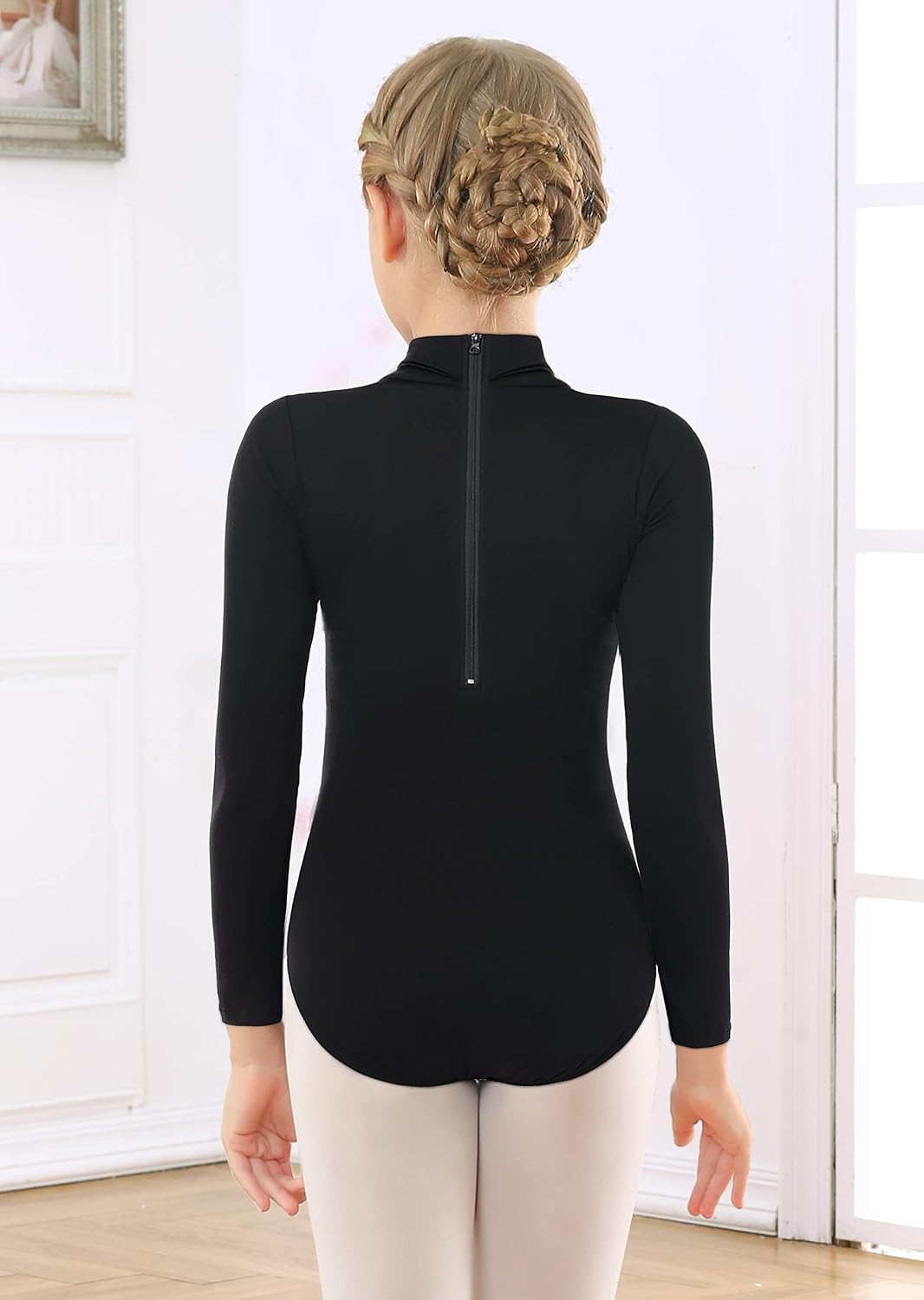 Detalle de Tegmk Girls' Leotard with Zipper Back