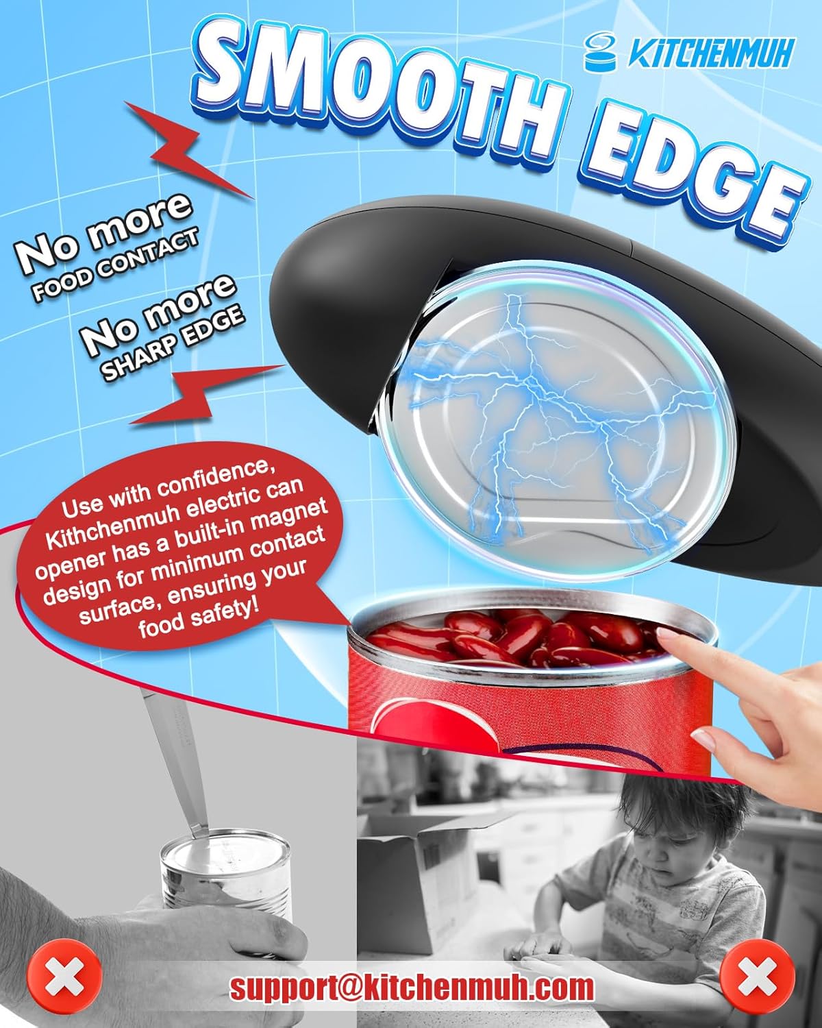 Thumbnail 5 de One Touch Electric Can Opener for Seniors