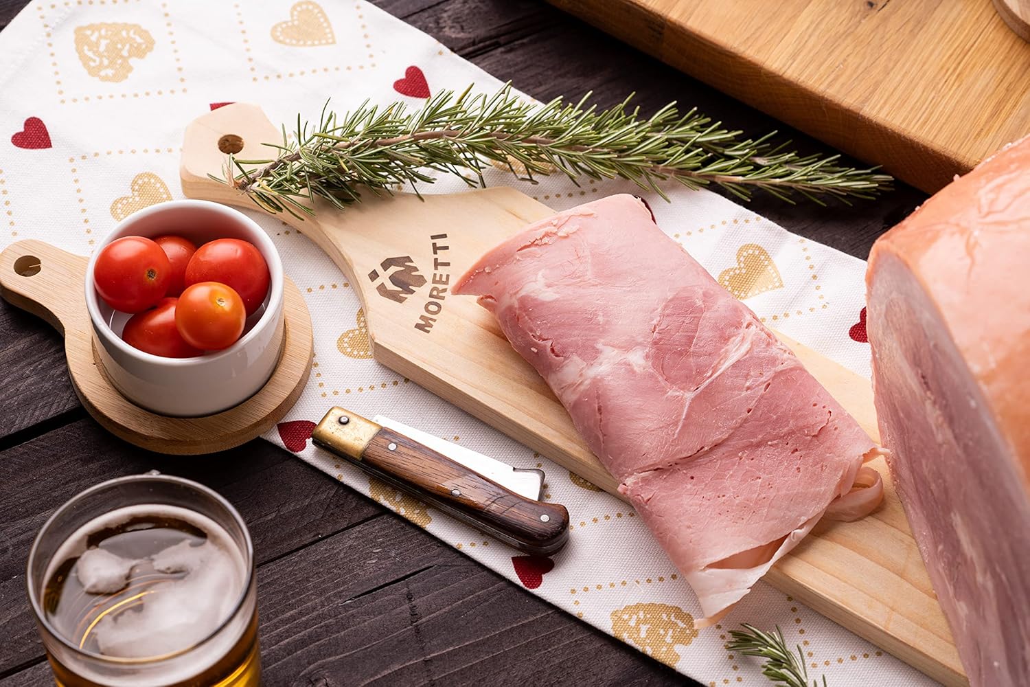 Thumbnail 1 de Moretti Prosciutto Cotto 1.2 Kg – Alta Qualità, Senza Glutine e Lattosio, Ideale per Affettatrice Elettrica