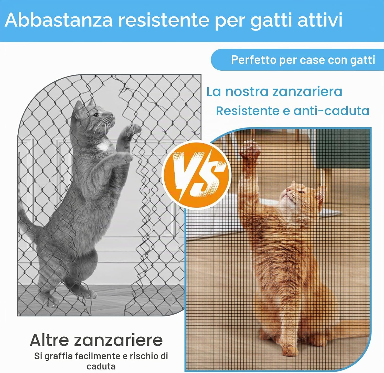 Thumbnail 3 de WEVOL Zanzariera Finestra 120x250 cm: installazione rapida senza perforazioni per finestre con rete in fibra di vetro