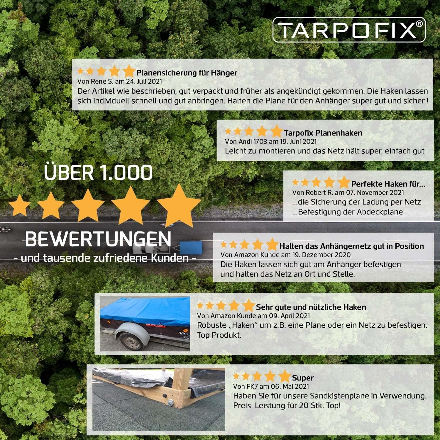 Thumbnail 6 de Tarpofix Dreiloch Planenhaken 10 Stück