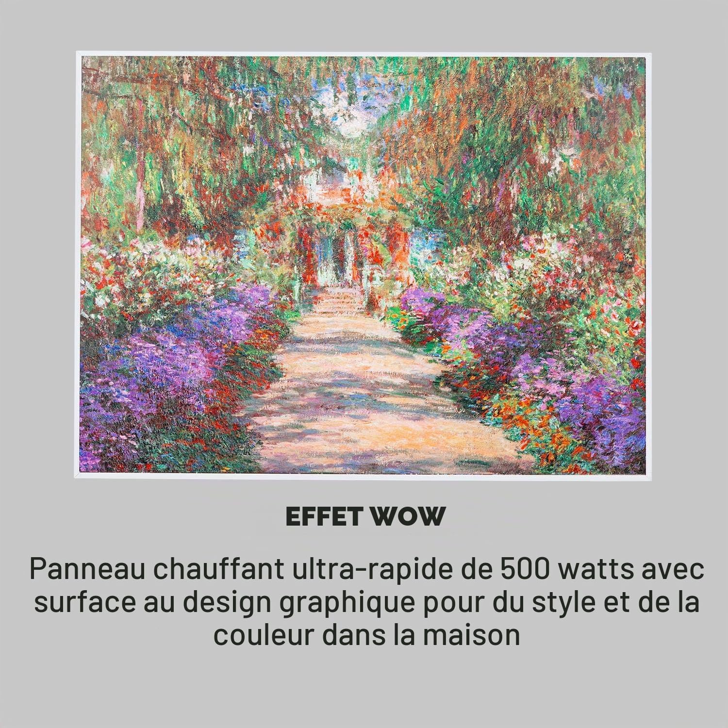 Detalle de Klarstein Wonderwall Air Art Smart 50325126 infraroodpaneel met wifi en Monet-design