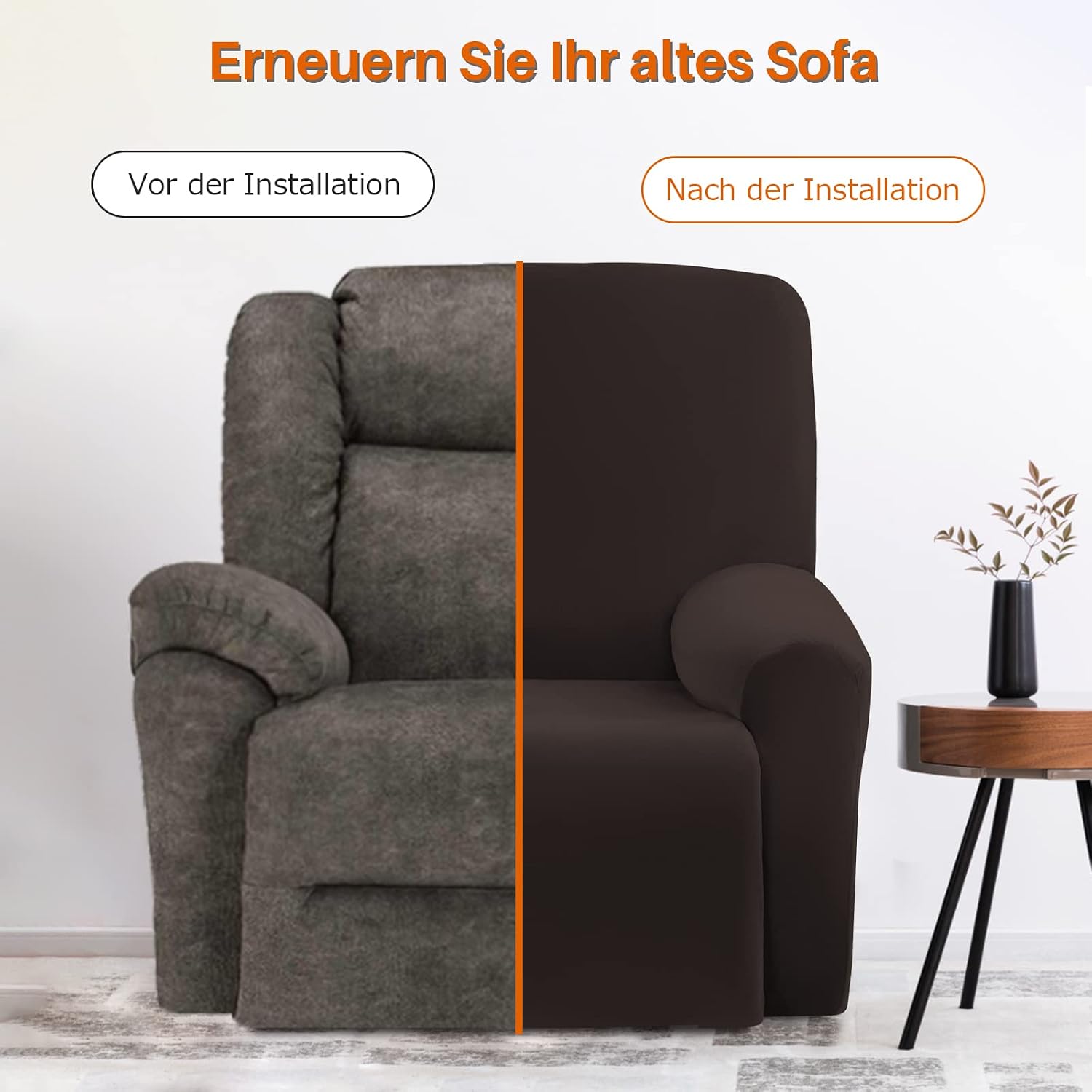 Thumbnail 3 de OKYUK Rivestimento per poltrona relax elasticizzato 4 pezzi
