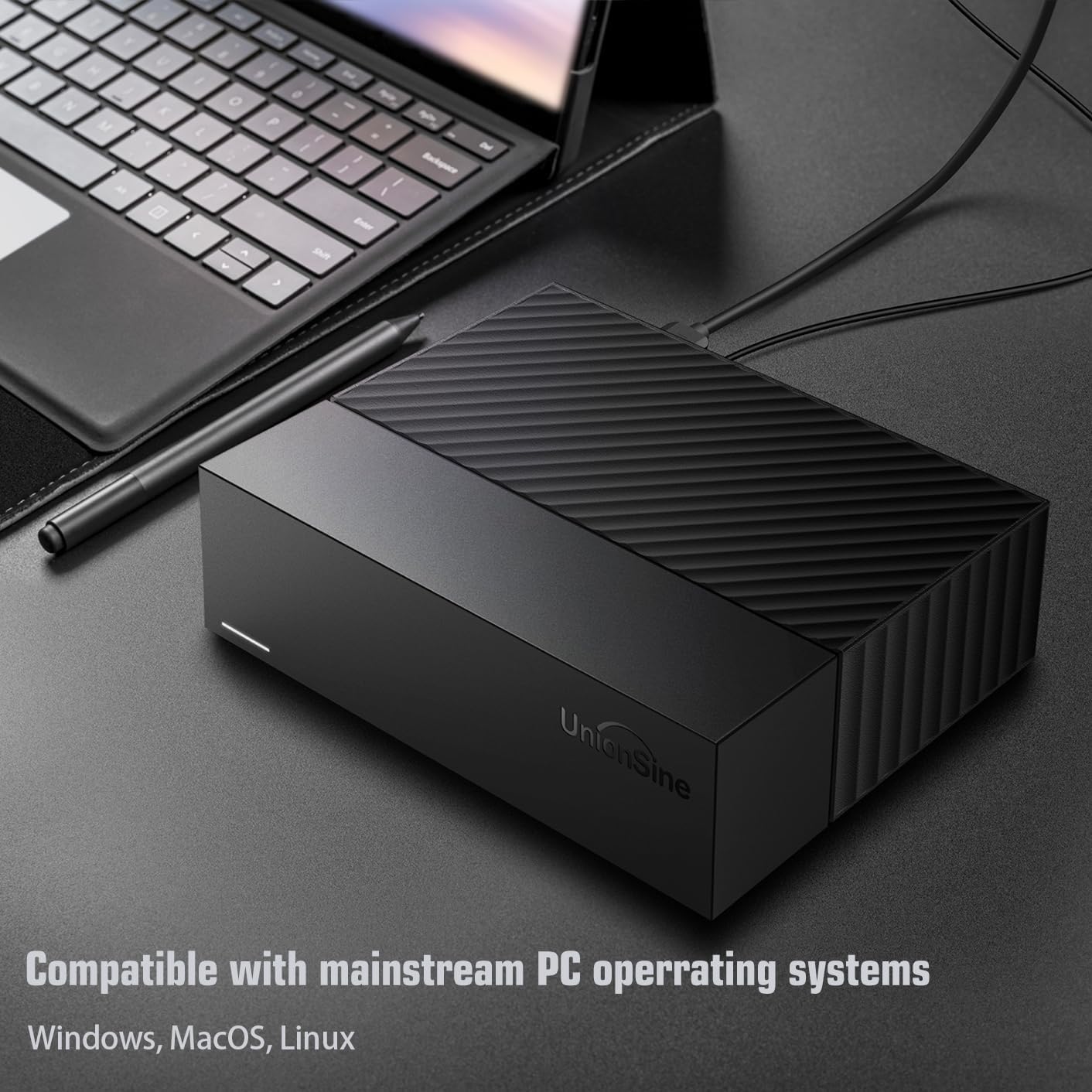 Thumbnail 6 de UnionSine 10TB Desktop External Hard Drive (USB3.0, 3.5") — High-Capacity Storage for PC, Mac, TV and More