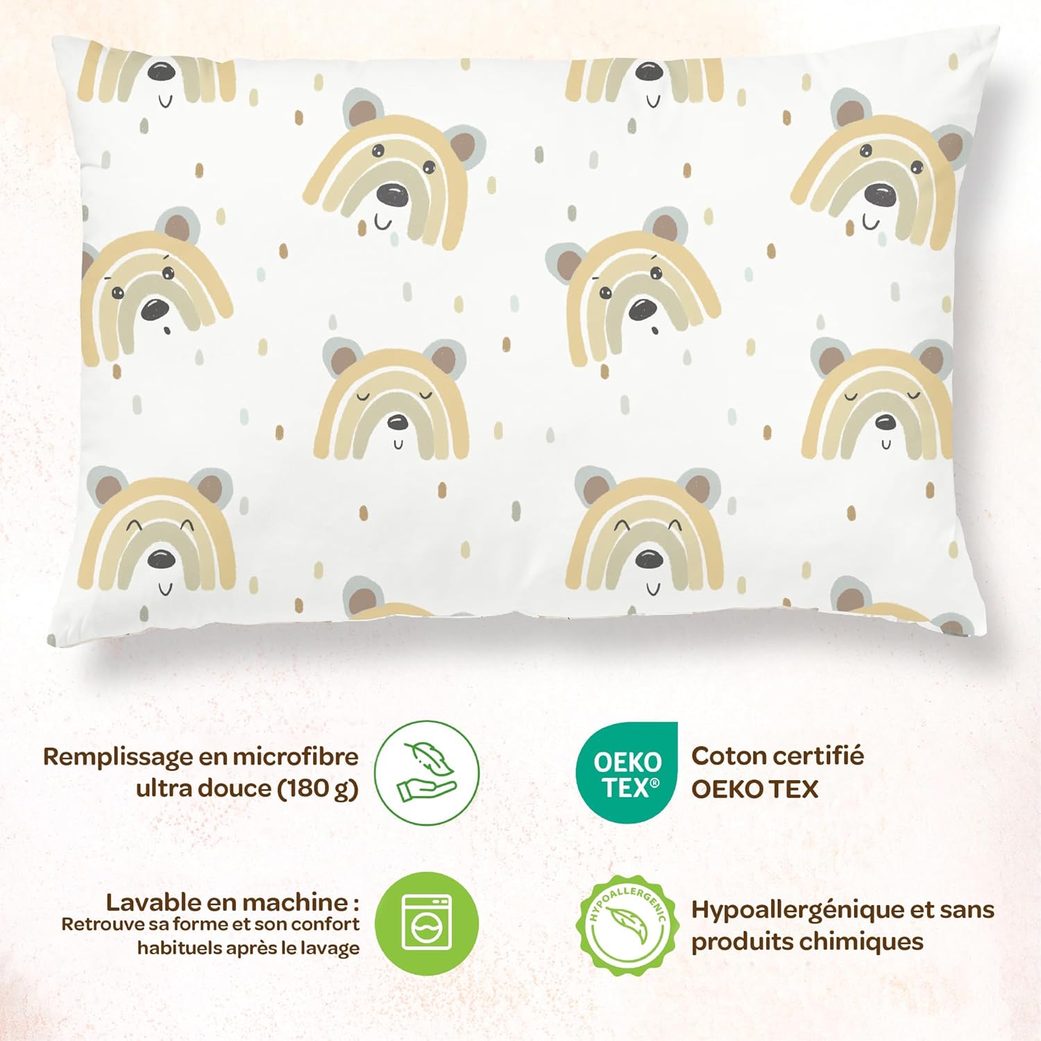 Thumbnail 2 de Oreiller Enfant 33x45 cm Coton