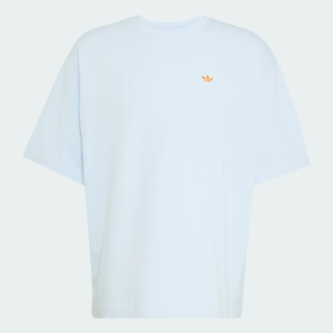 Detalle 2 de Camiseta estampada de verano con cuello redondo de Adidas – color azul