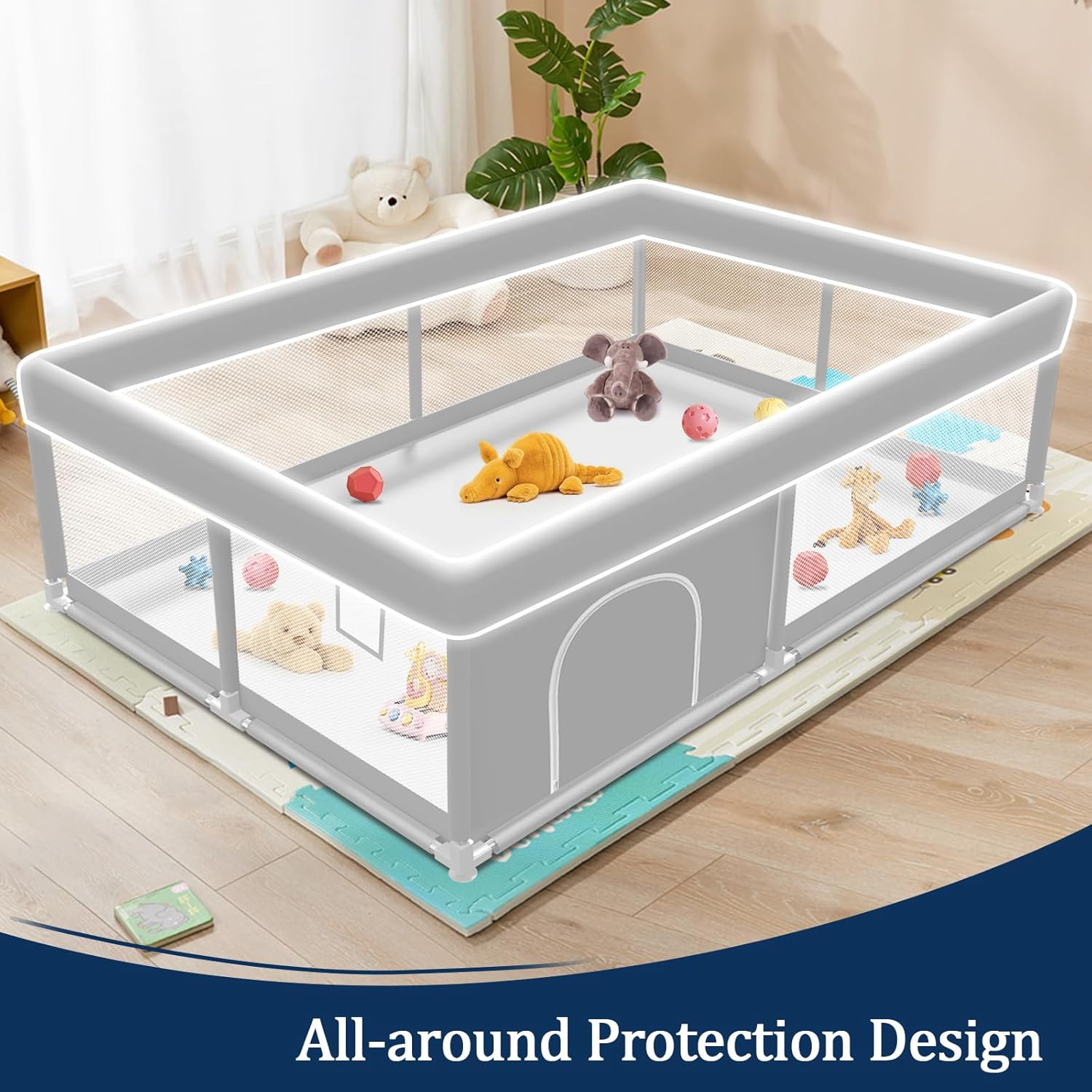 Thumbnail 3 de Jaobeem Baby Playpen 65 × 50 Inches