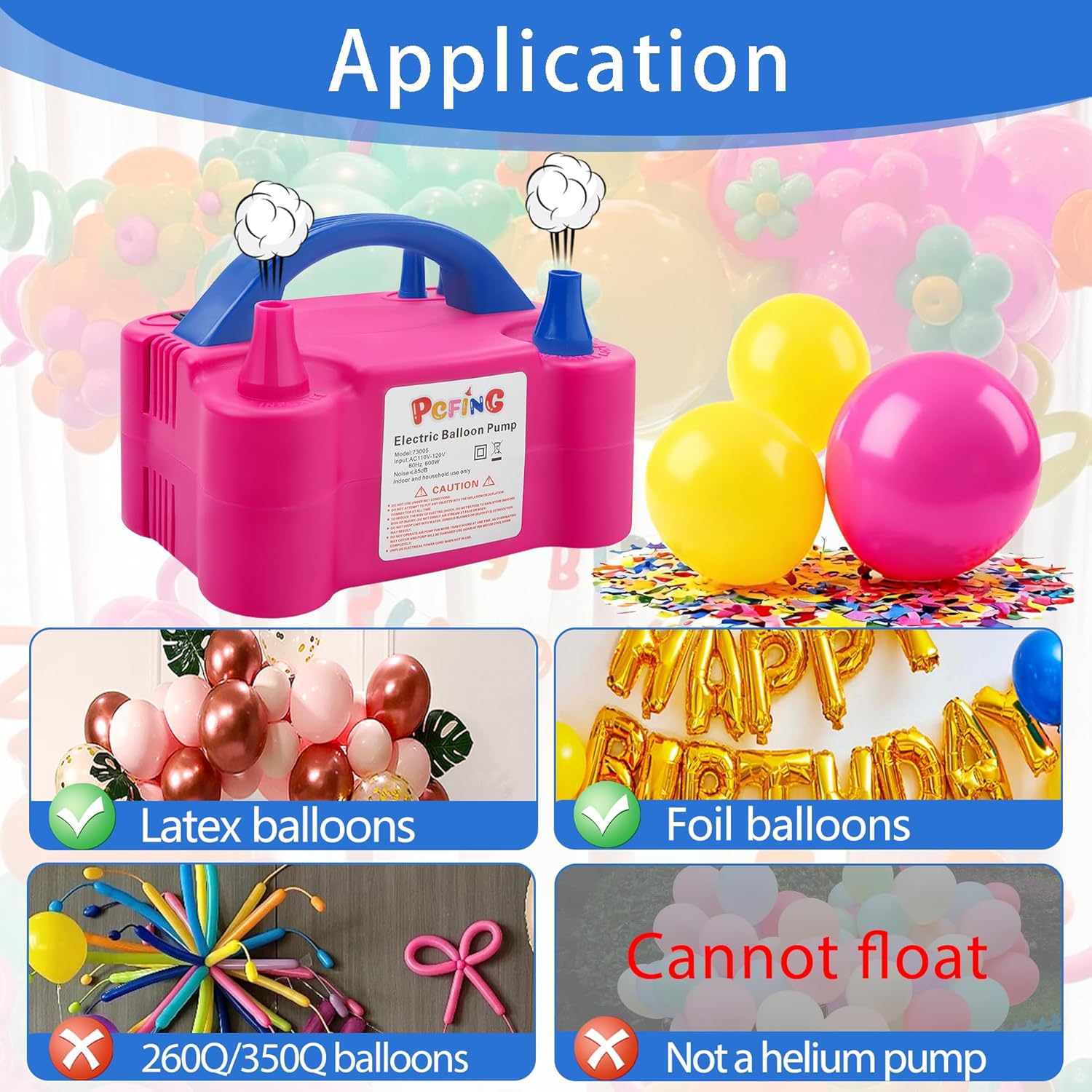 Thumbnail 2 de PCFING Balloon Pump Electric 750L/min