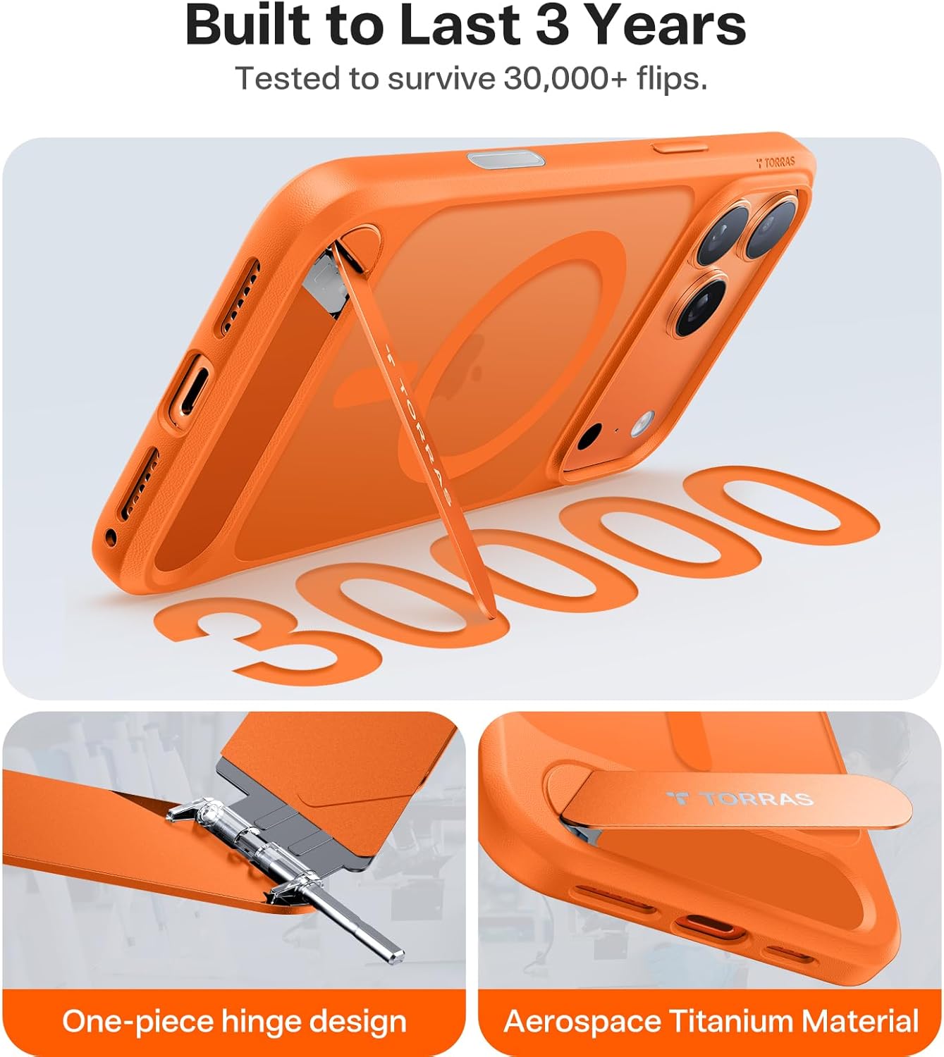 Thumbnail 4 de TORRAS Stand for iPhone 17 Pro Max case, 12FT drop