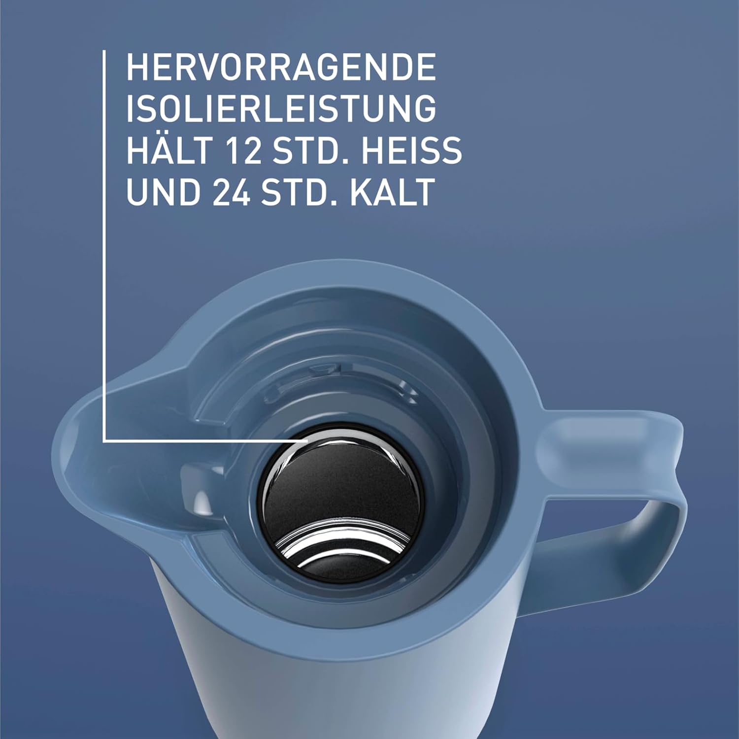 Thumbnail 5 de Emsa Motiva Isolierkanne 1l – Nordic Design, Quick-Press-Verschluss, Glasinnenseite, Made in Germany