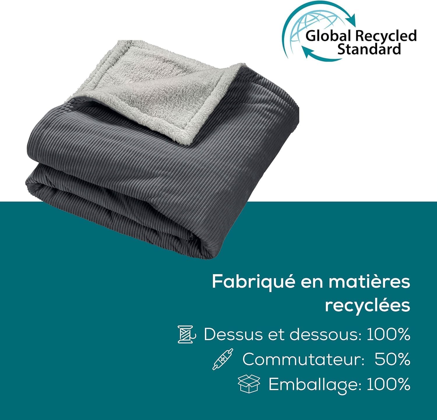Detalle de Beurer HD 80 couverture chauffante 180x130 cm 🌡