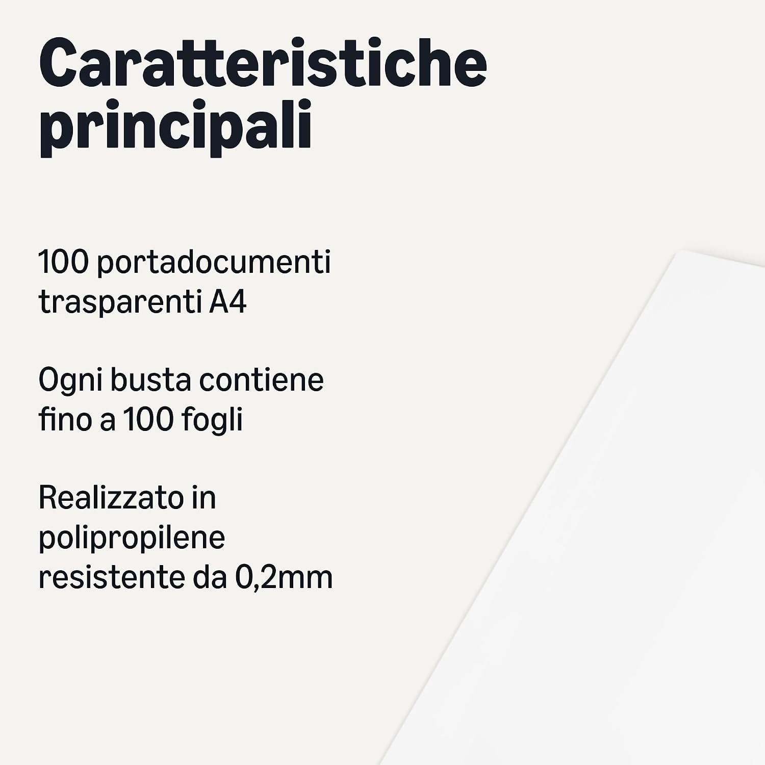 Thumbnail 1 de Amazon Basics - Cartella Portadocumenti Trasparente A4 (100 Fogli, 0,2 mm)