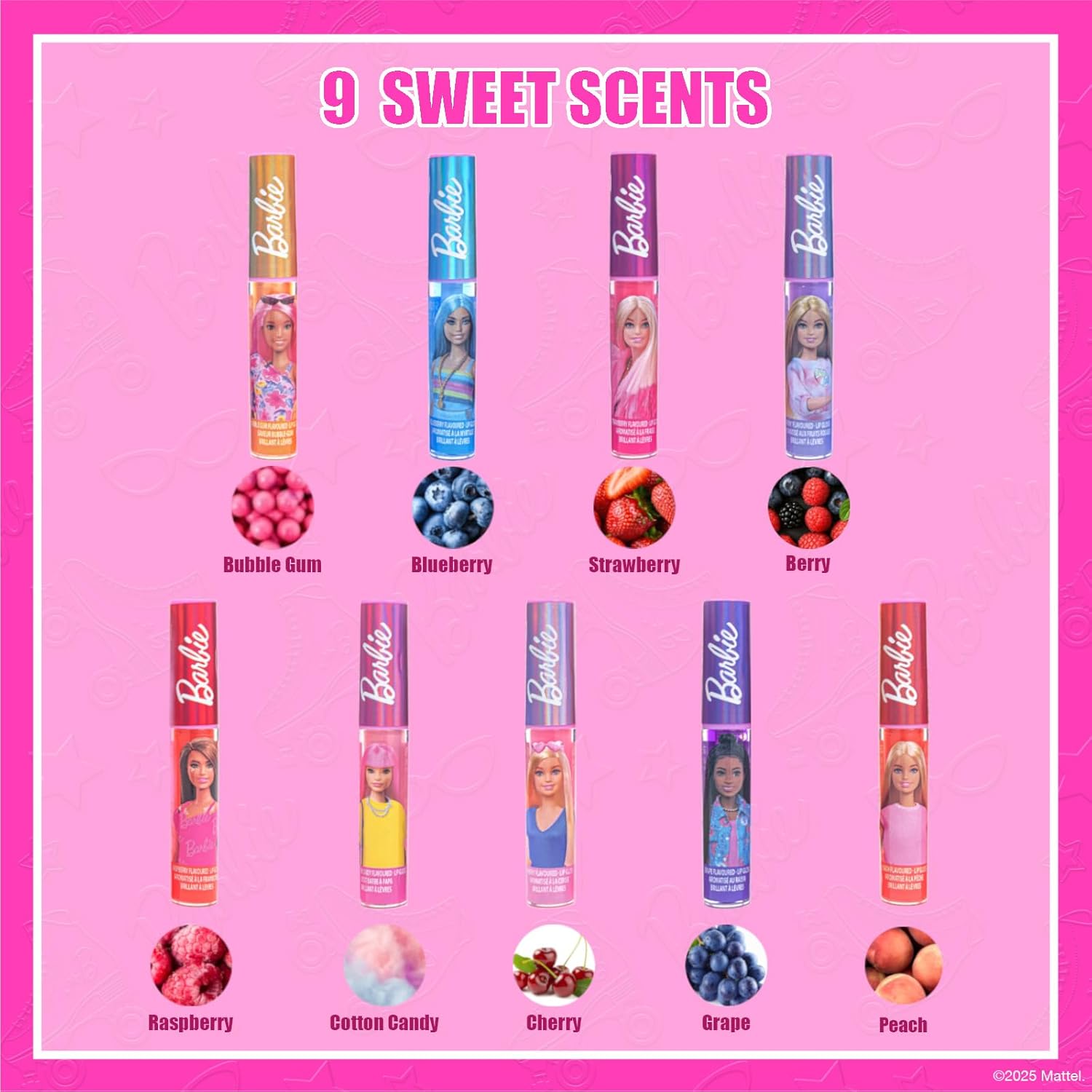 Detalle 1 de Townley Barbie Lipgloss Set 11-teilig
