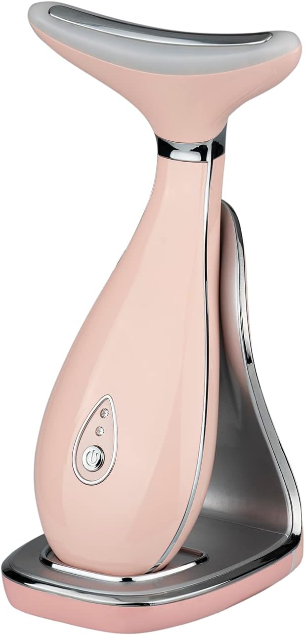 VRAIKO Lily Neck massage du visage – massage du cou avec thérapie thermique, LED triple action et vibration