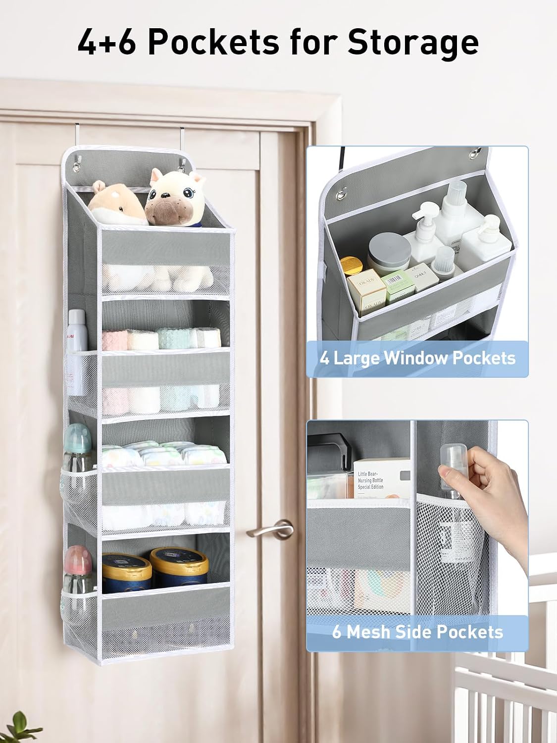 Thumbnail 2 de Yecaye over-the-door organizer with 4 pockets