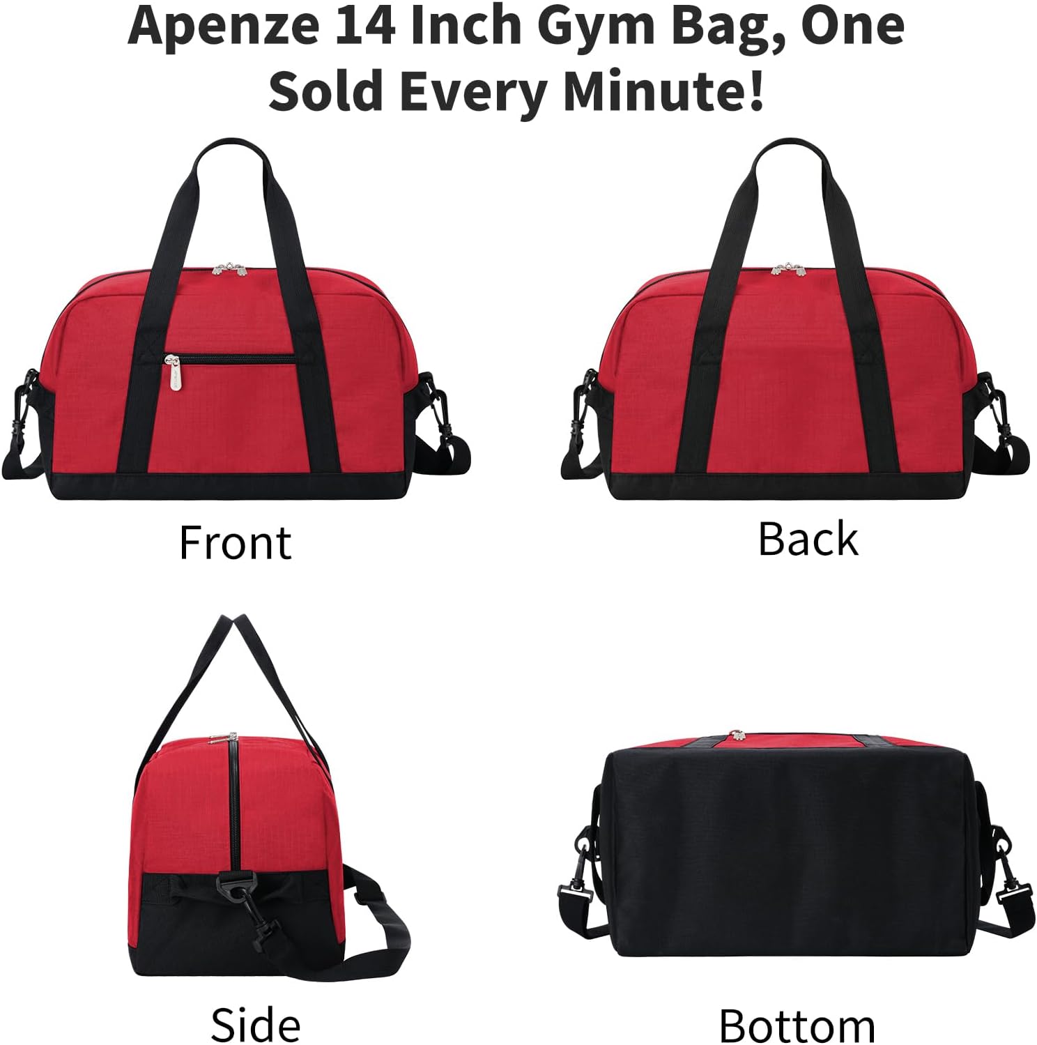 Thumbnail 6 de YoKelly Small Duffle Bag 14 inch Carry On Mini Duffel – Lightweight Gym and Travel Companion
