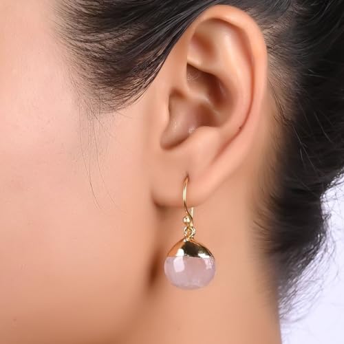 Thumbnail 2 de GEMPIRES NATURE’S TREASURE Rose Quartz Teardrop Earrings