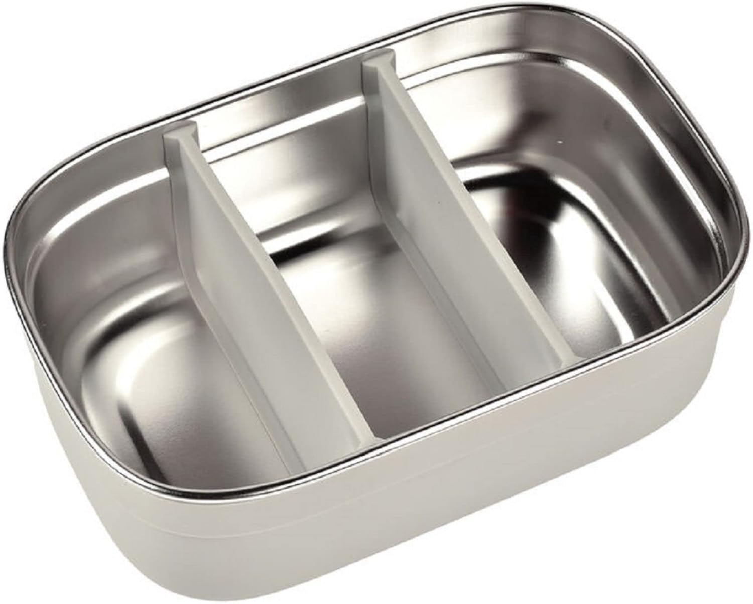 Detalle 2 de Béaba Lunchbox infantil de acero inoxidable 🥪 760 ml, gris/Azul