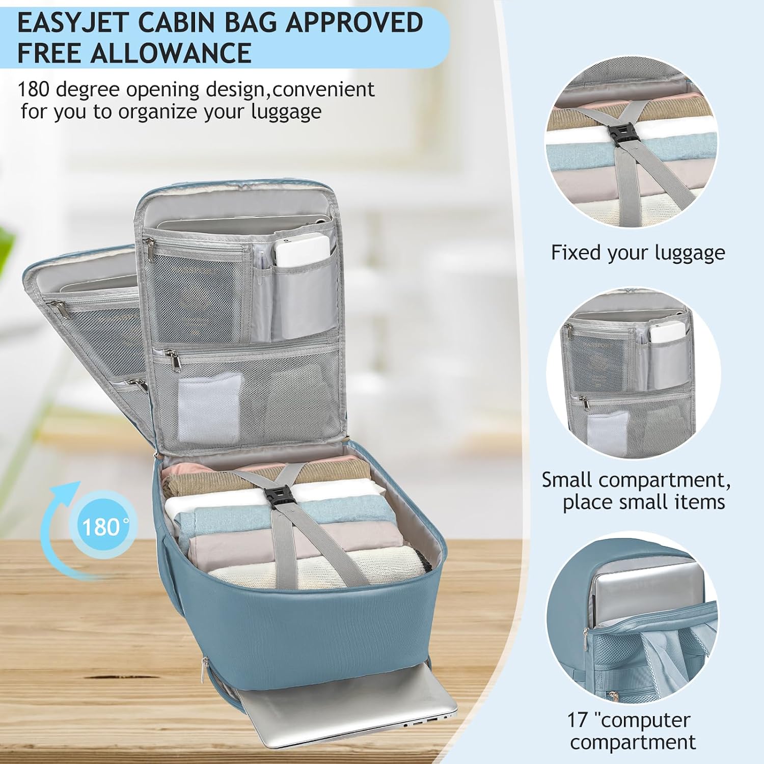 Thumbnail 5 de Hayayu Sac Cabine 45x36x20 bagage cabine