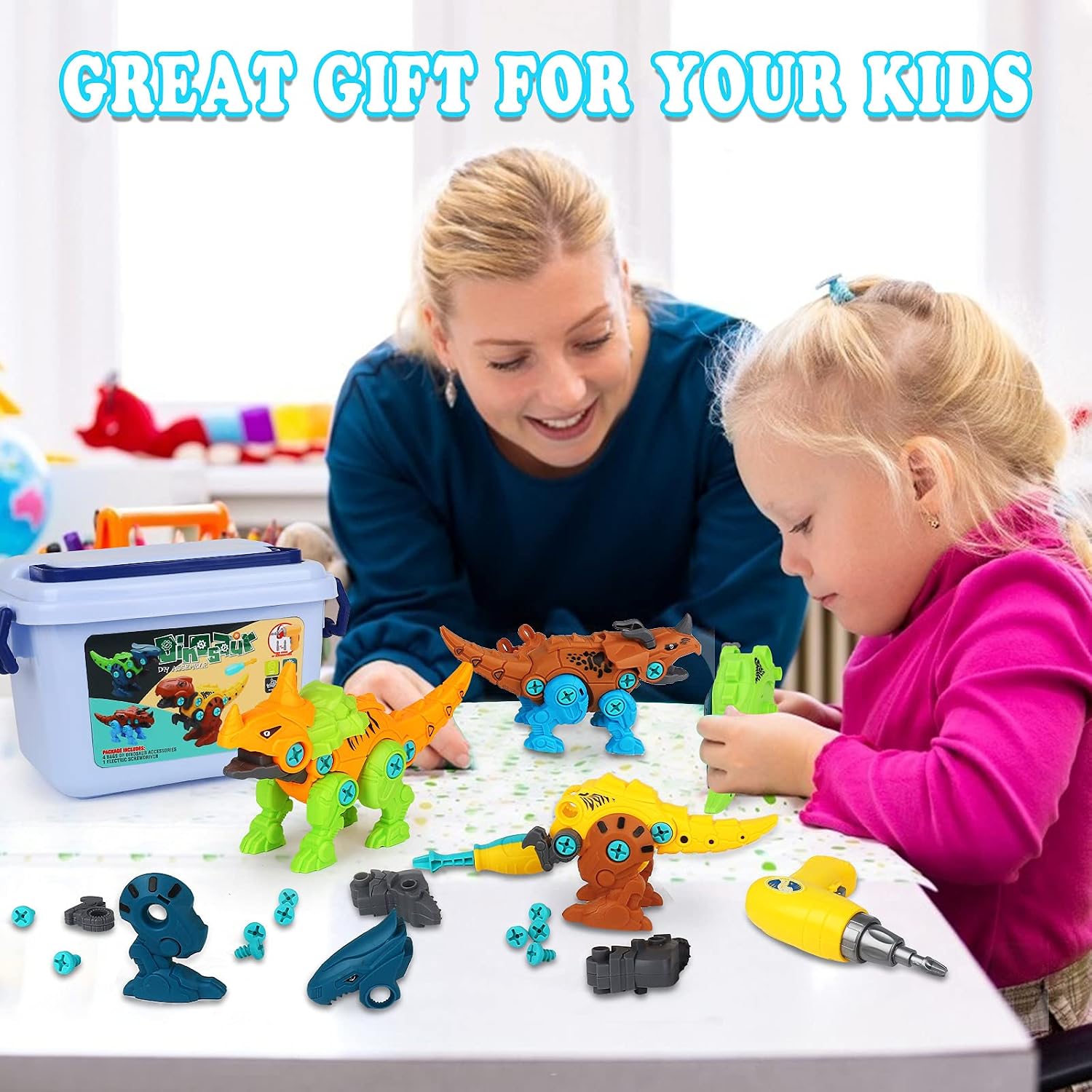 Detalle 2 de Elitoky Dinosaur Building Toy Set