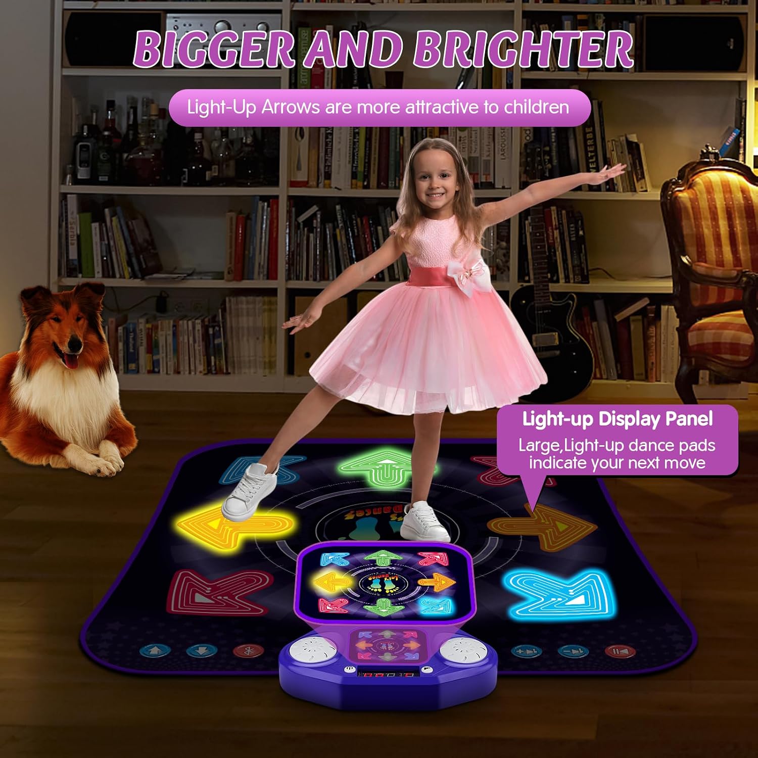 Detalle 2 de Dance Mat Toys 8-Button Light-Up Bluetooth Dance Mat