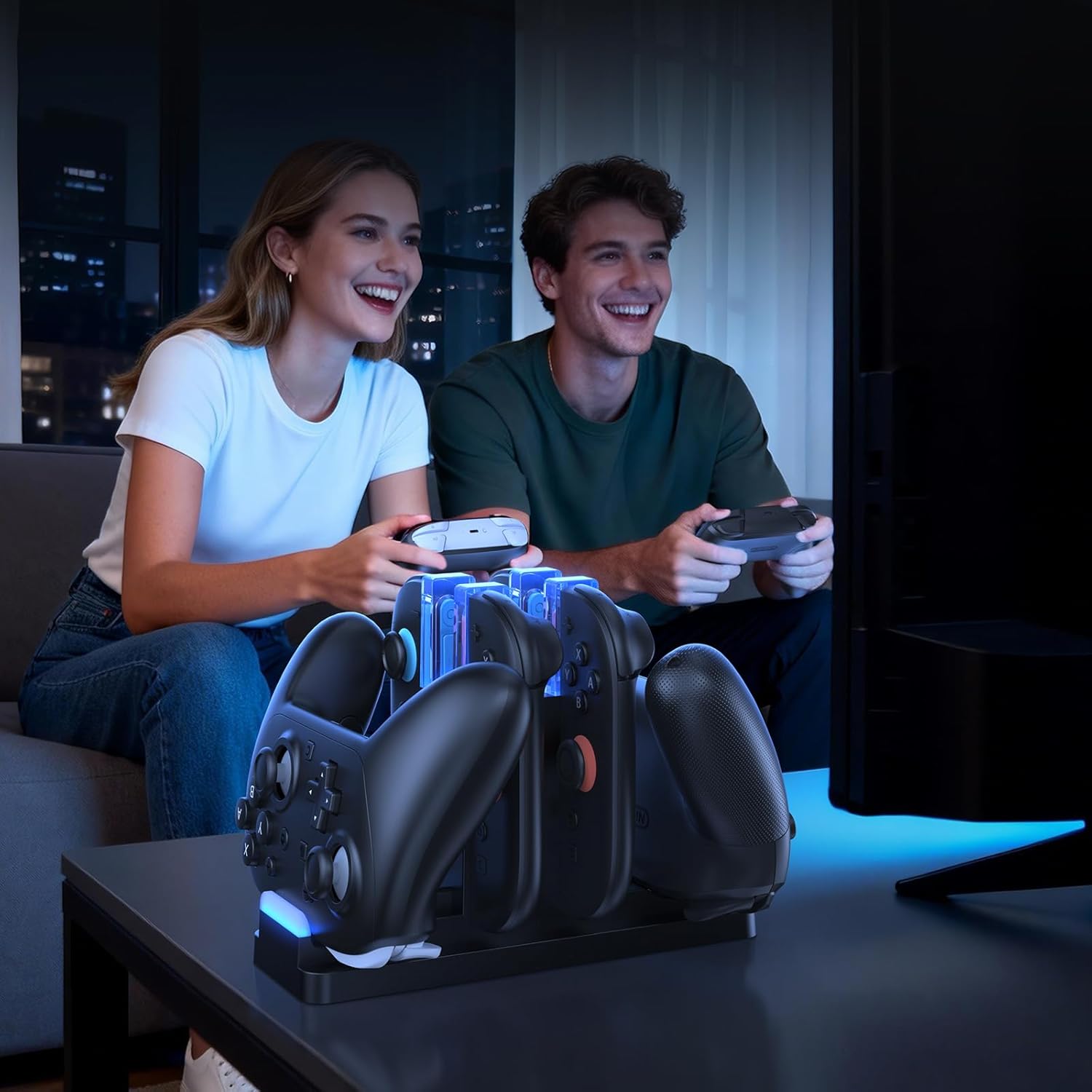 Thumbnail 6 de FASTSNAIL Charging Dock for Switch 2 Joycon 2 & Official P-Controller (with LED charge indicator)