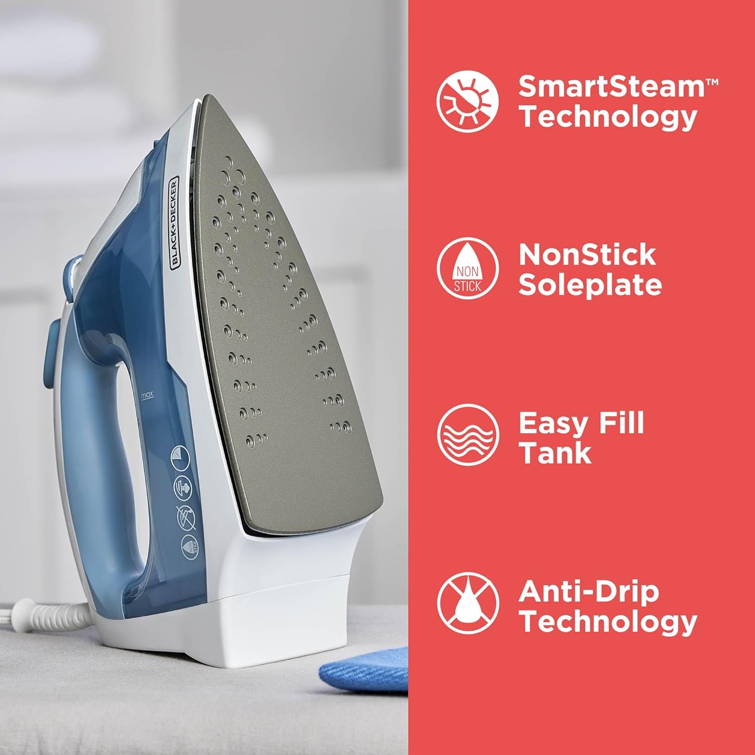 Thumbnail 1 de Black+Decker Easy Steam Compact Iron