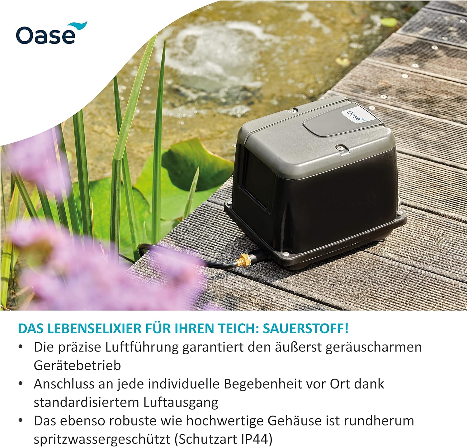 Thumbnail 1 de Oase AquaOxy 2500 – Teichbelüfter für Gartenteiche bis 25 m³