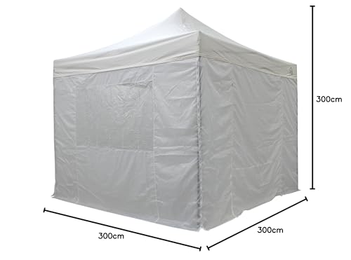 Thumbnail 8 de All Seasons Gazebos 3x3 m gazebo impermeable blanco ⛱