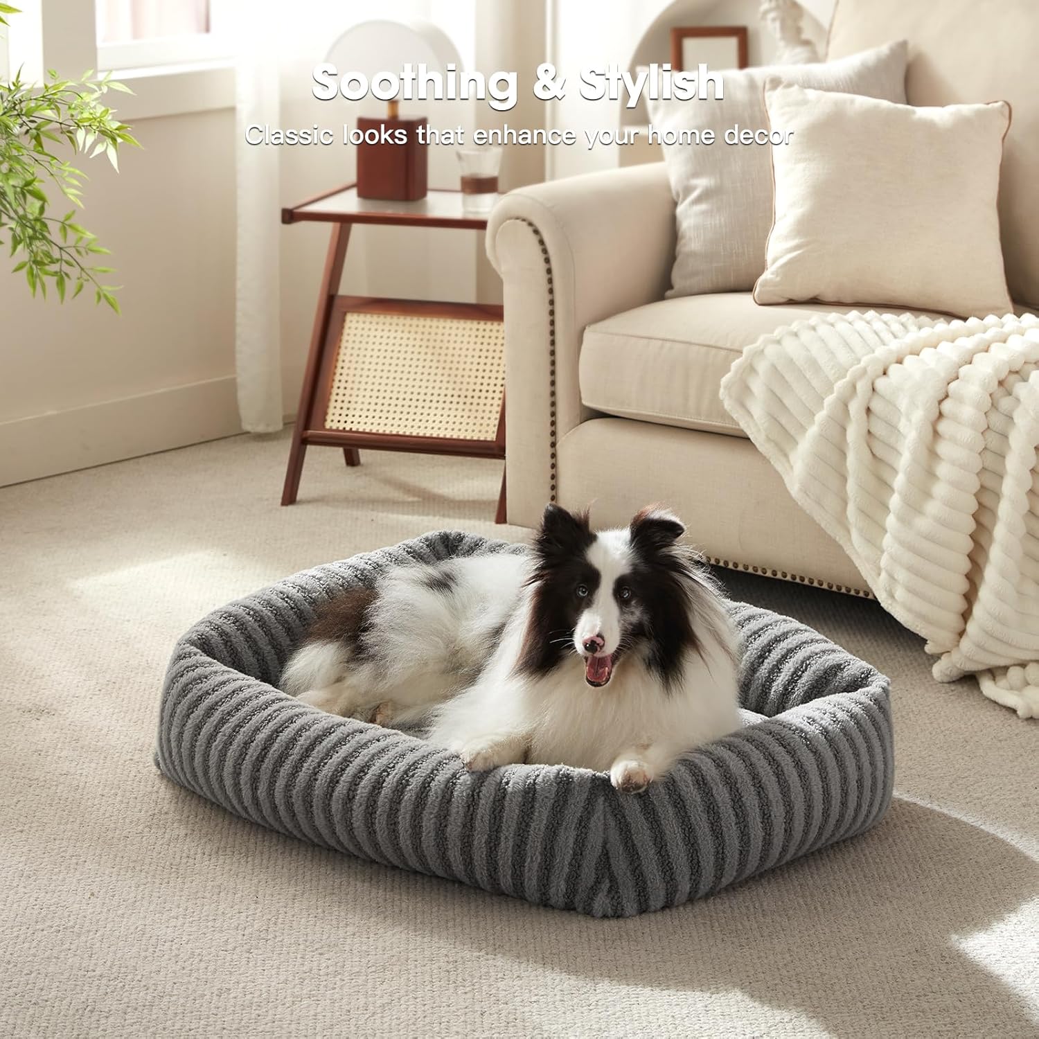 Thumbnail 6 de Pawk Large Dog Bed with 20cm High Sides and Waterproof Detachable Cover