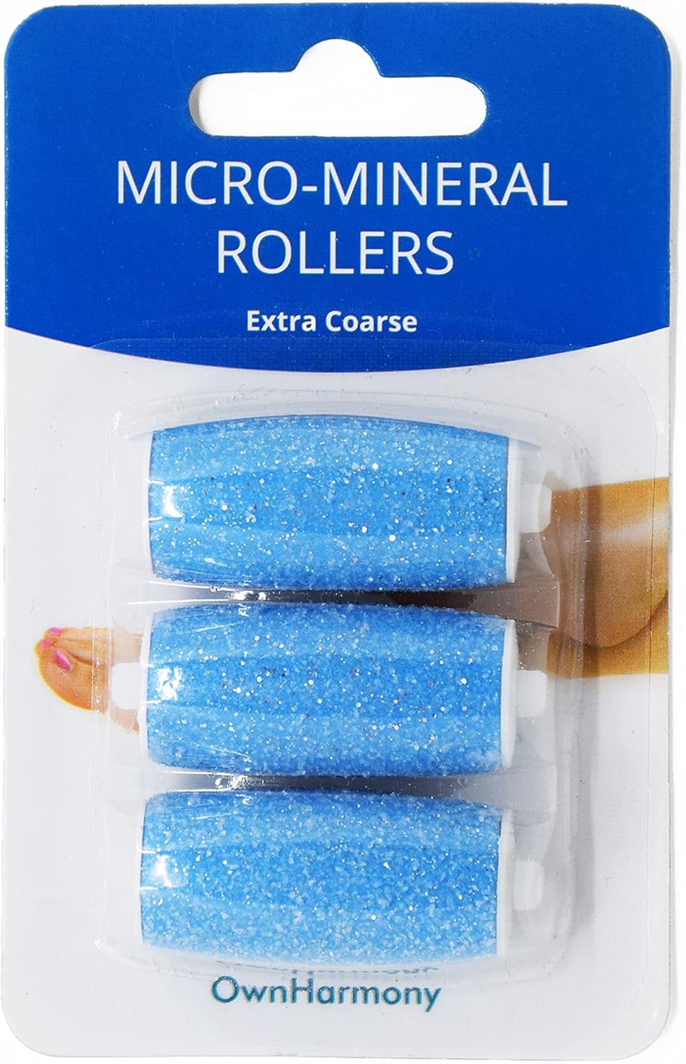 Detalle de Recharge 3 Rouleaux Exfoliants Own Harmony pour Râpe Anti-Callosités CR900 – Pack Bleu
