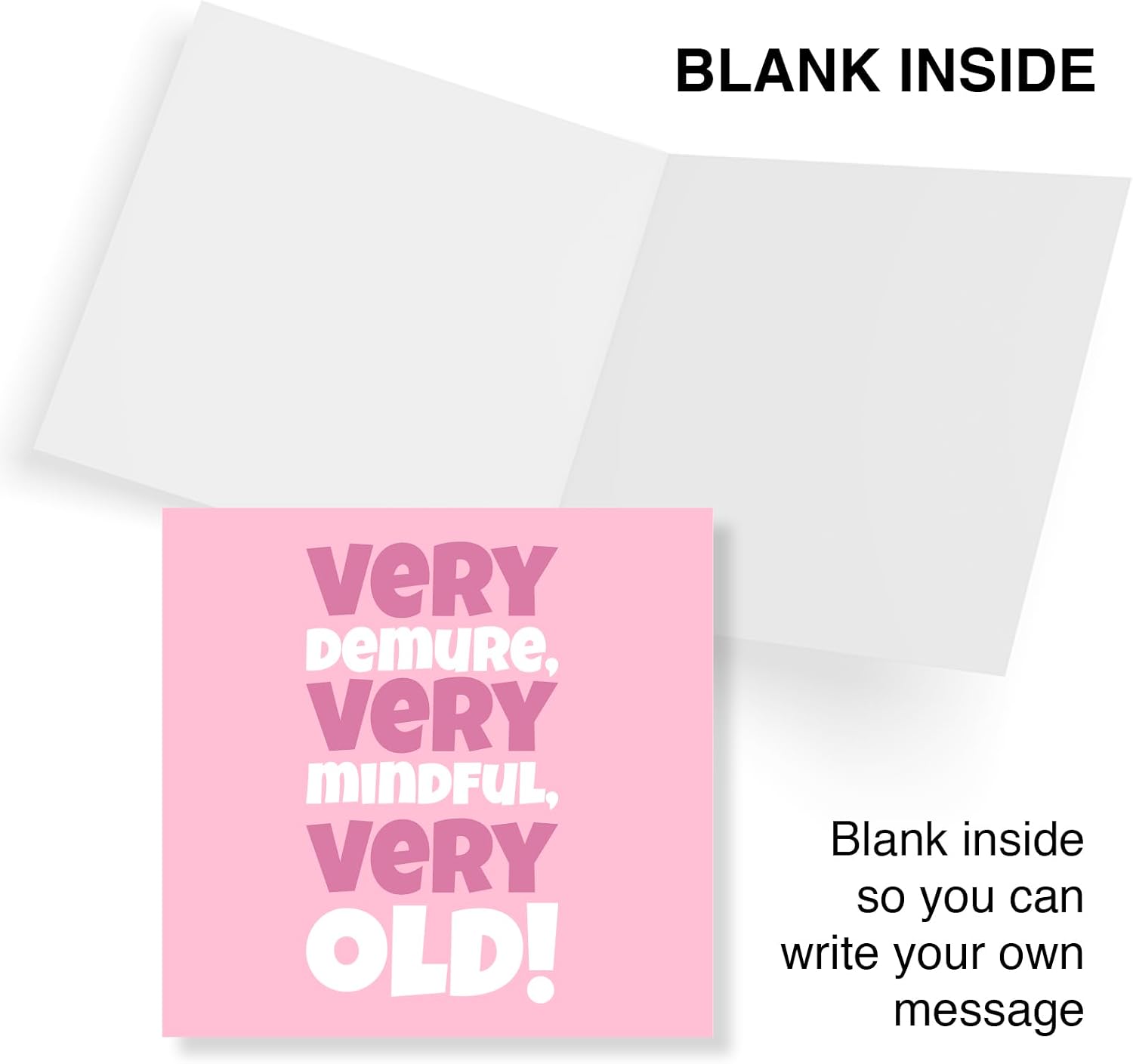 Thumbnail 1 de Punkcards Birthday Card for a Friend (Female) – Very Demure, Very Mindful, Very Old LGBT Edition, Made in the UK