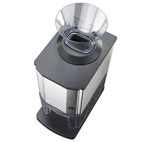 Detalle de RGV Mojito Junior: Spaccaghiaccio Elettrico 80W in Acciaio Inox, 20 kg/h, contenitore estraibile e imbuto amovibile