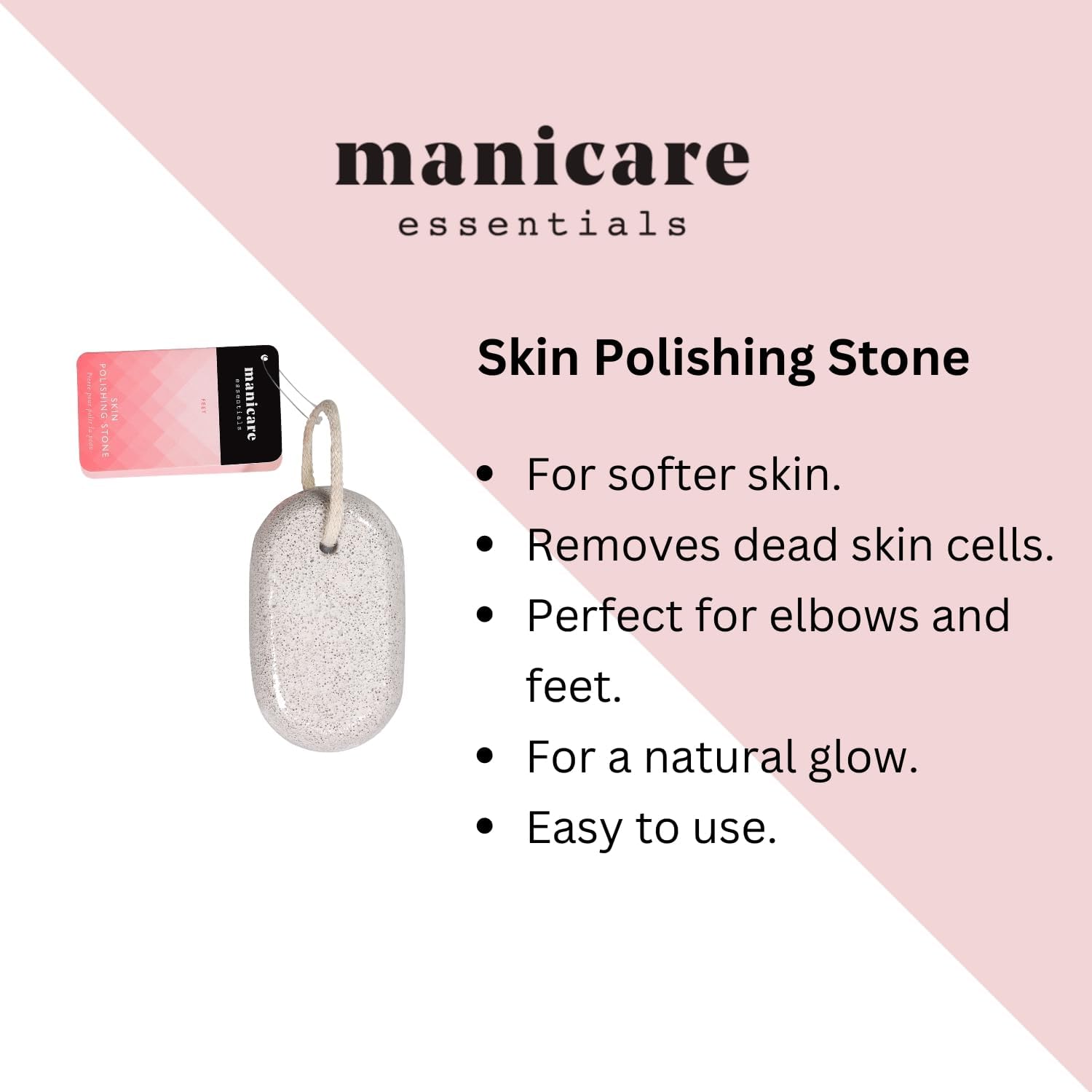 Detalle 2 de Manicare 10G11254 Skin Polishing Stone, Natural Pumice Foot Scraper
