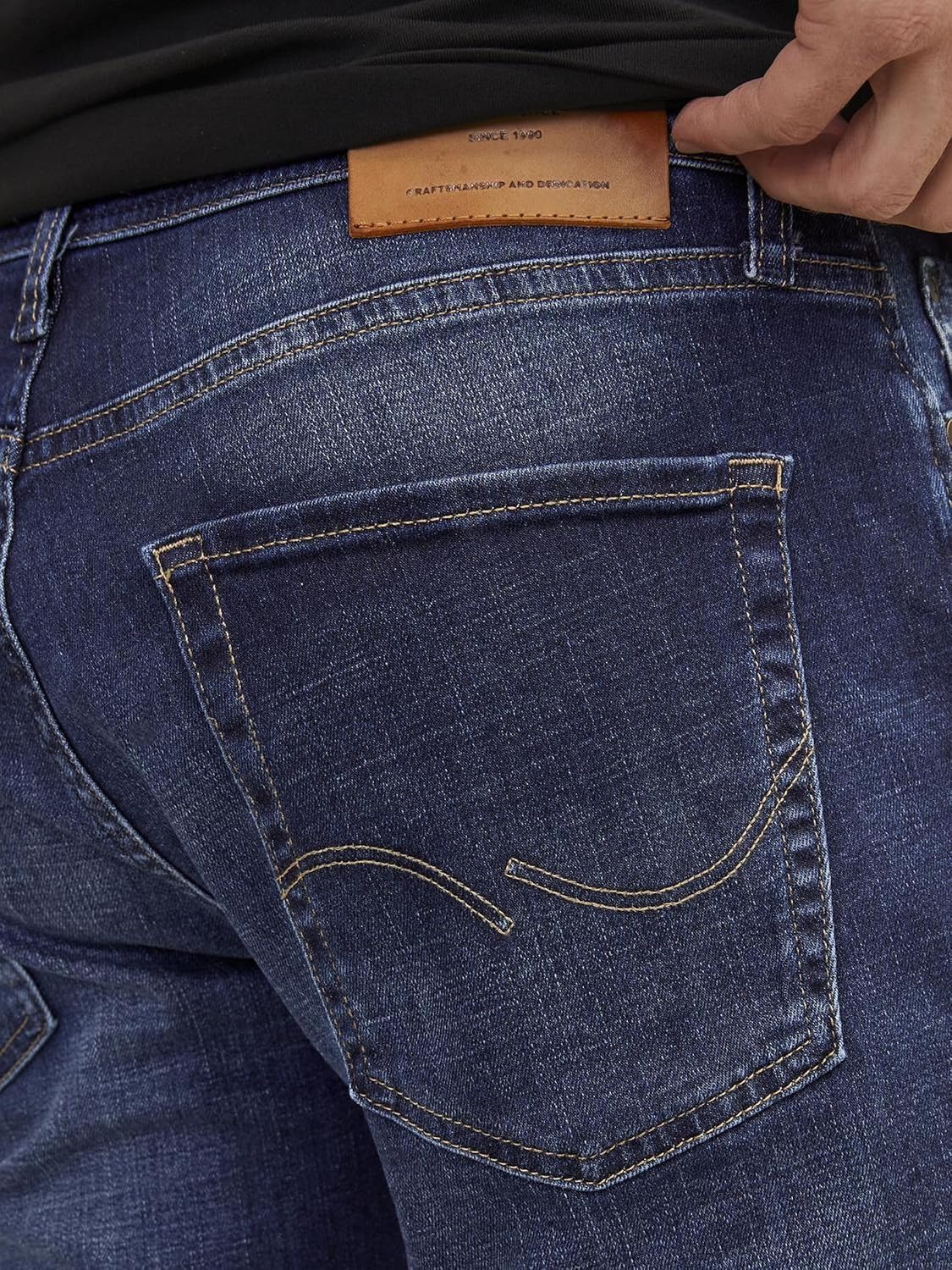 Thumbnail 5 de JACK & JONES JJICLARK JOS 278 : jean coupe regular à taille mi-haute