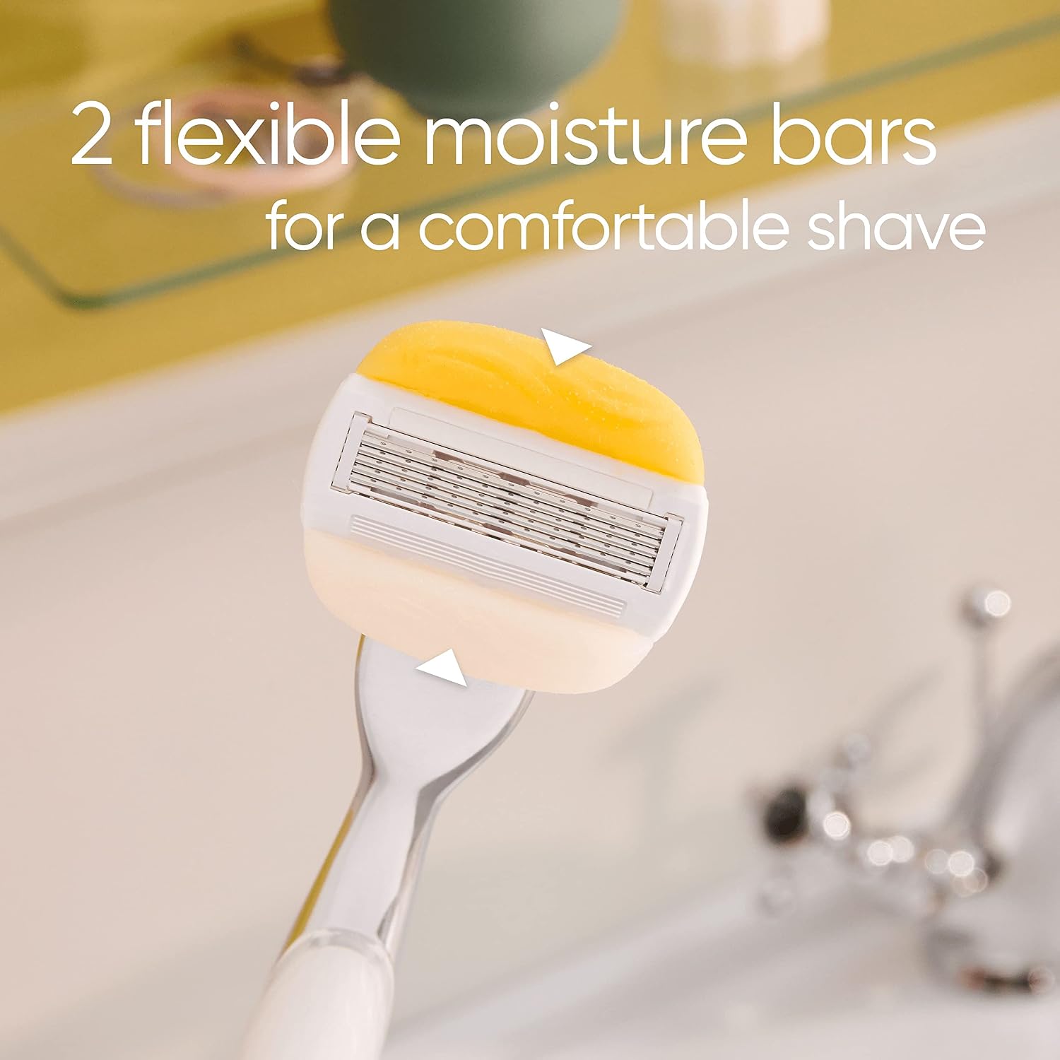 Detalle 2 de Gillette Venus Pro ComfortGlide women’s razor blade refills (Coconut & Olay), pack of 6 replacement cartridges