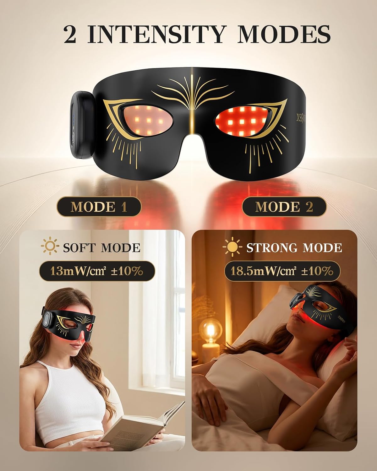 Detalle de XSSNVV Red Light Eye Mask, 630 nm