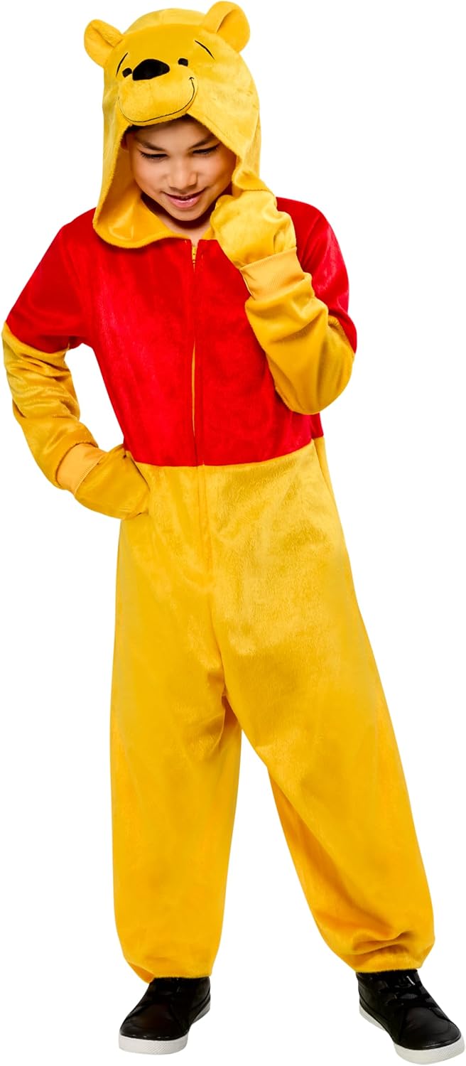 Detalle de Party City Disney Winnie the Pooh Zipster Costume for Kids, Fleece Zip-Up