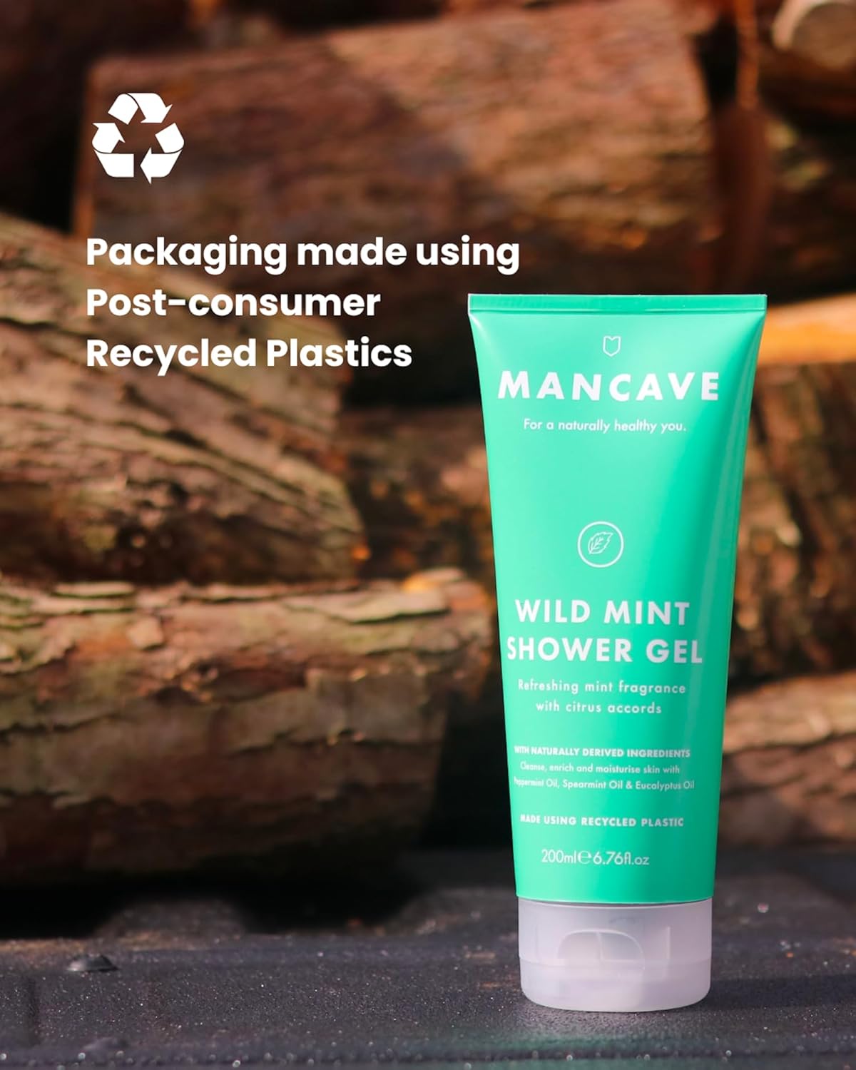 Thumbnail 5 de ManCave Gel Douche Menthe Sauvage – Gel Douche pour Hommes, 200 ml