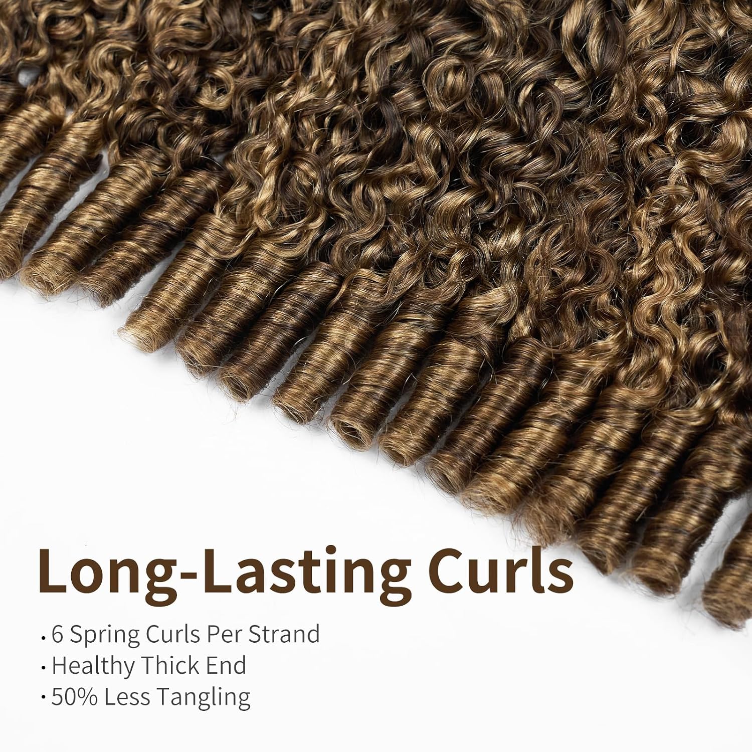 Detalle de ASHINE Burmese curly hair bundles 300g