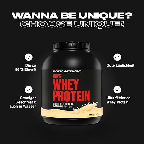 Detalle de Body Attack 100% Whey Protein Natural – 2 kg
