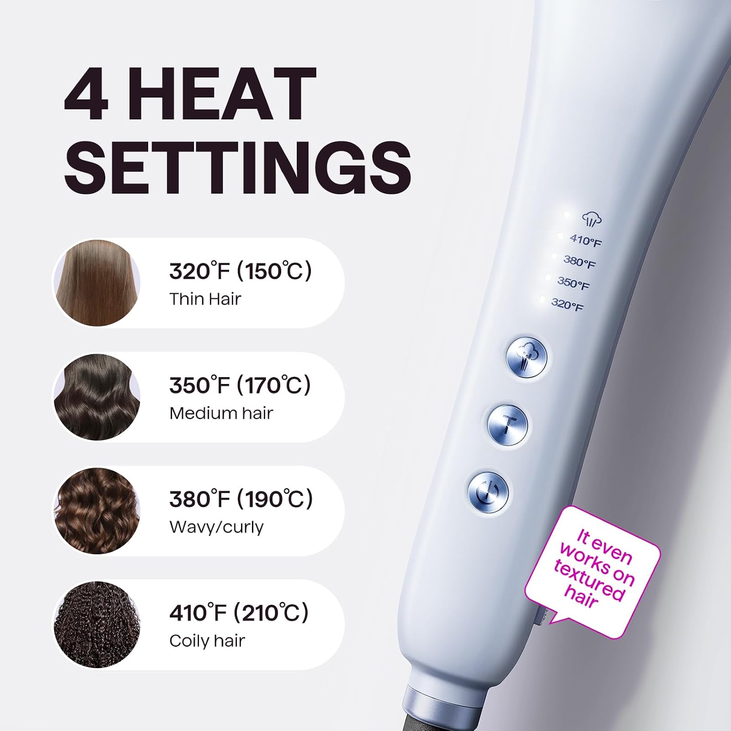 Detalle 2 de Wavytalk Steamline Pro 3-in-1 Steam Hair Straightening Brush