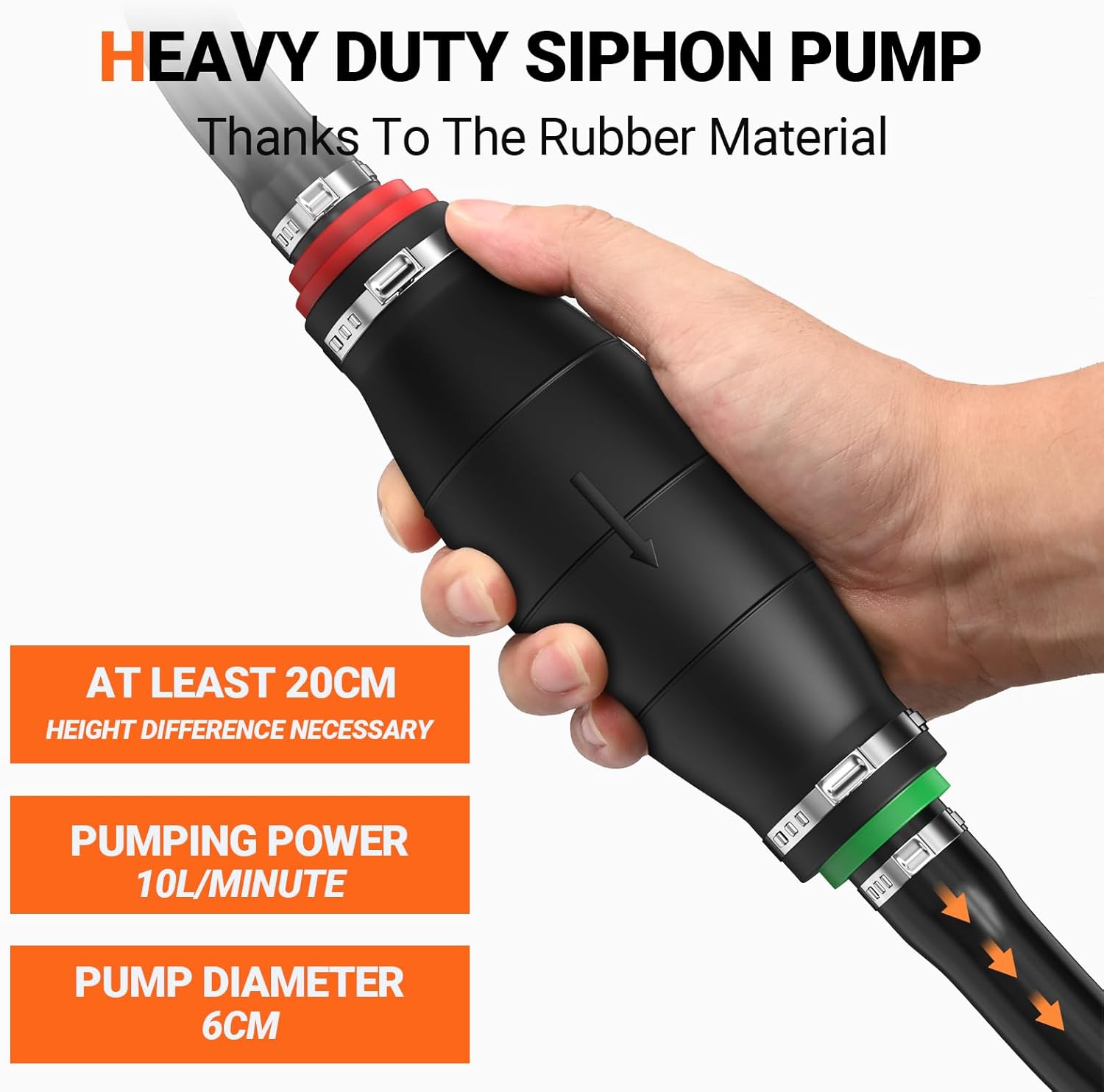 Thumbnail 1 de Preciva Saugpumpe Handpumpe 2 m Schlauch