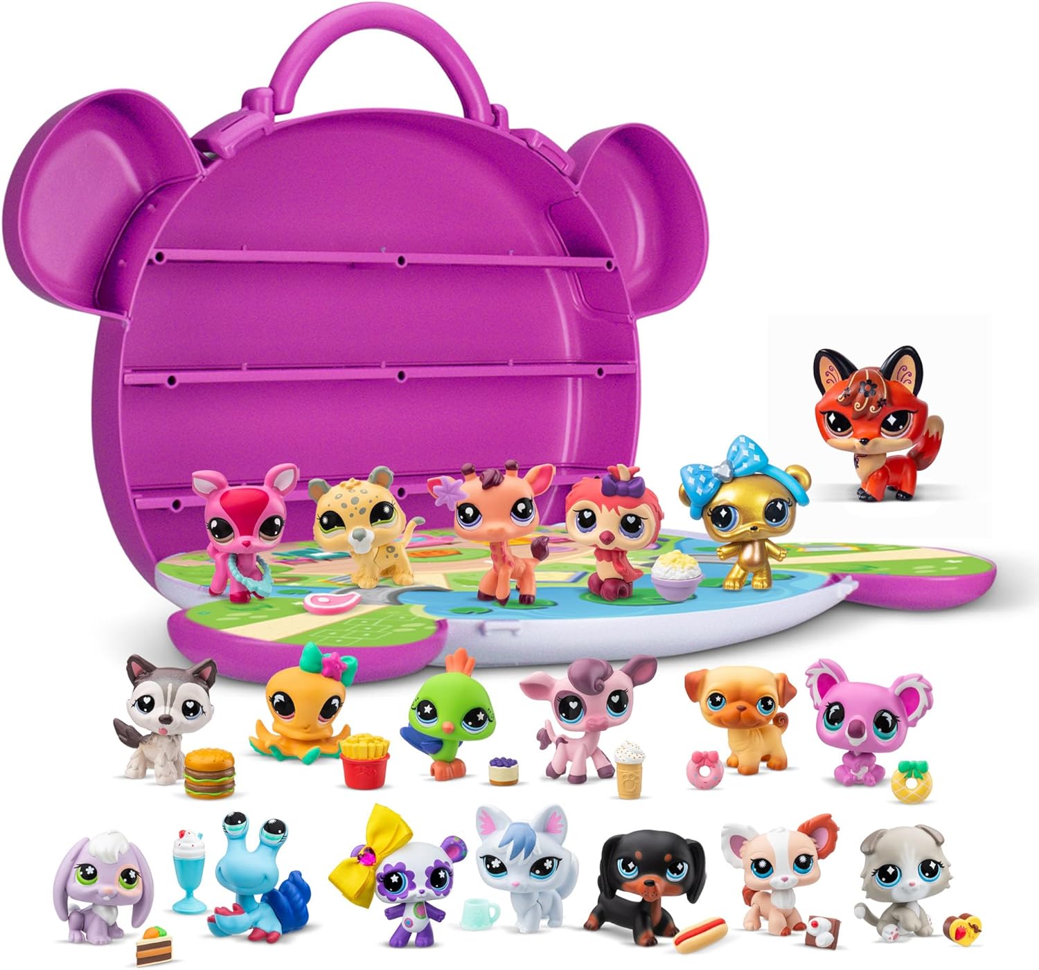 Detalle de Littlest Pet Shop Collect & Display Collection - Series 4 Gen 7 Authentic Bobble Head (Amazon Exclusive Gift Set)