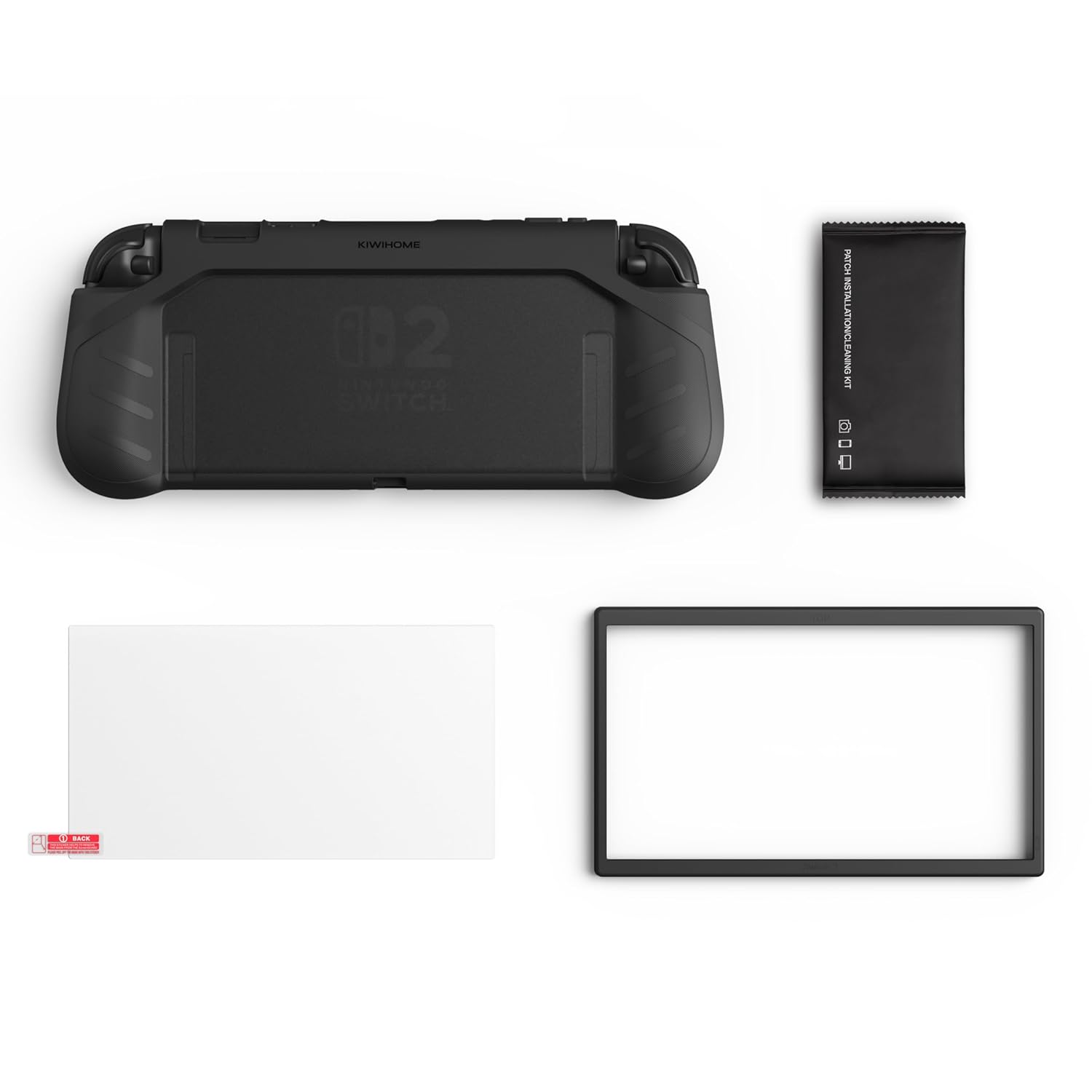 Thumbnail 6 de KIWIHOME P2 Shield dockbare Hülle & Displayschutz für Switch 2 (2025) – TPU-Griff-Schutz, 9H-Glas, Schwarz