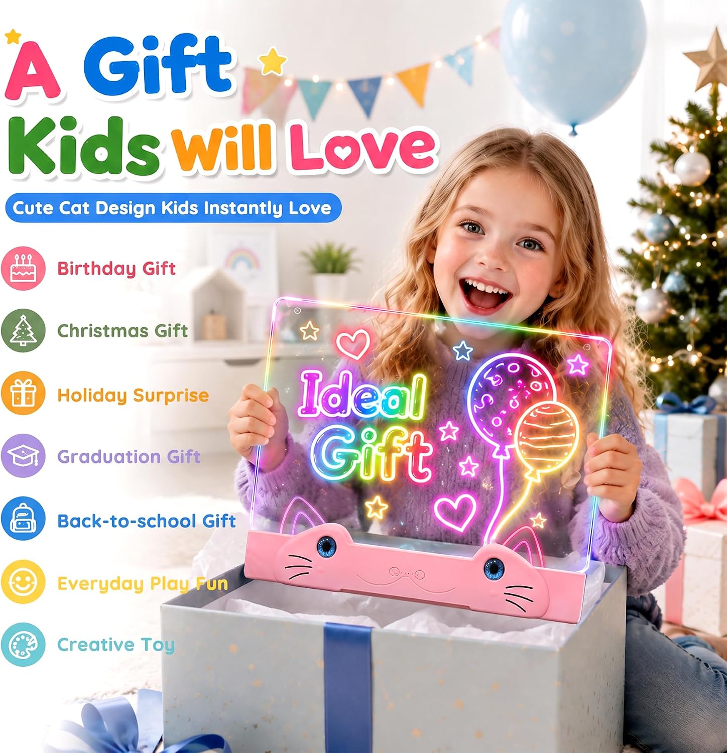 Detalle 2 de LED Drawing Board for Kids, 16-Inch