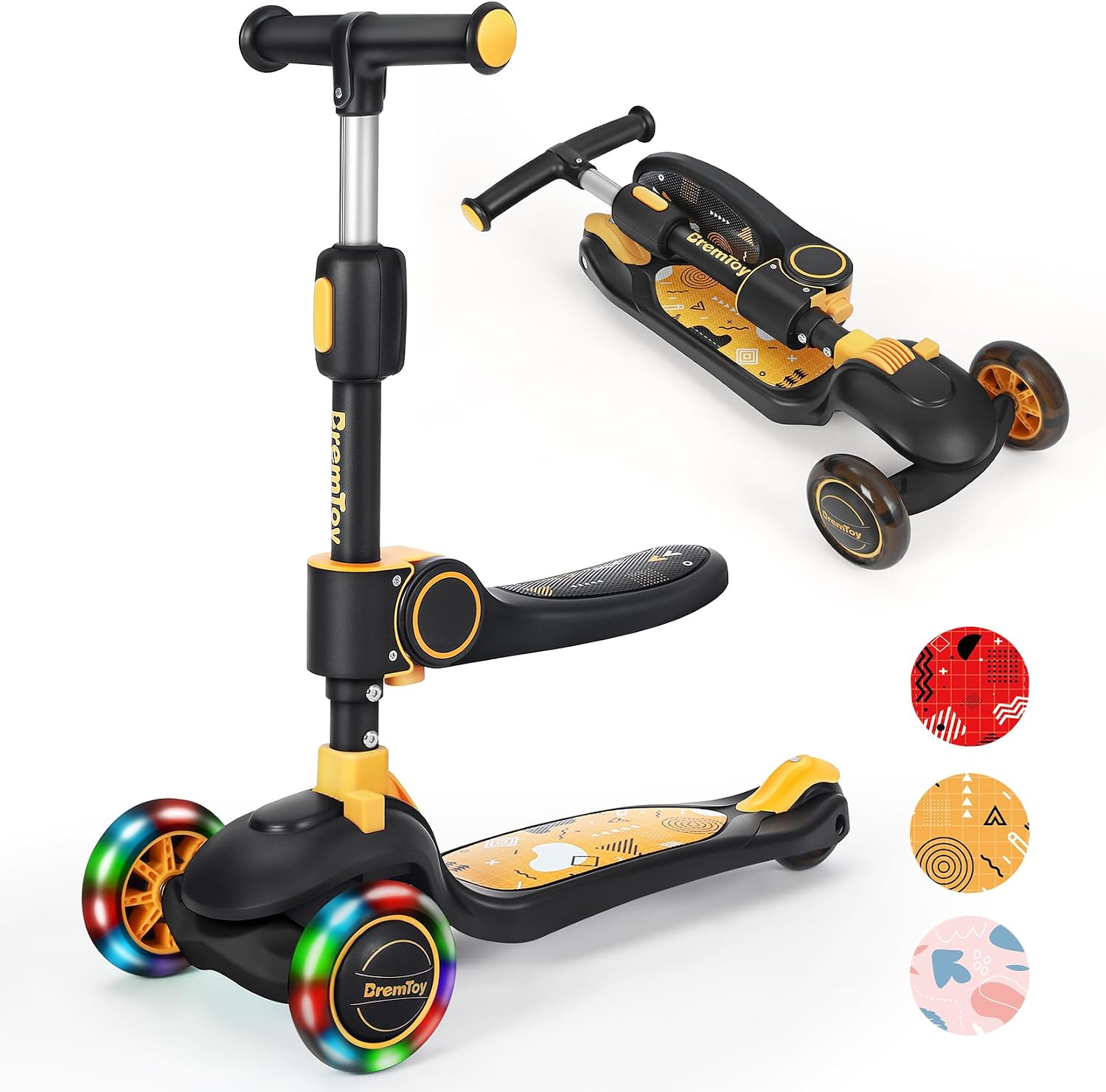 Detalle de BremToy Kinderroller mit Sitz 50 kg Traglast