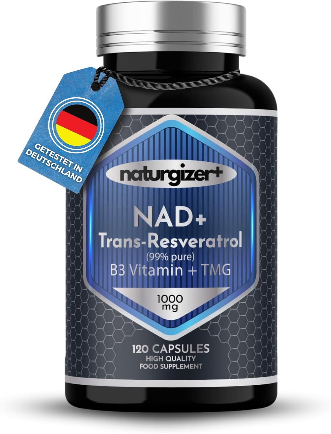 Detalle de NAD Plus Advanced 4+1 mit liposomaler Technologie – Naturgizer+, 120 Kapseln